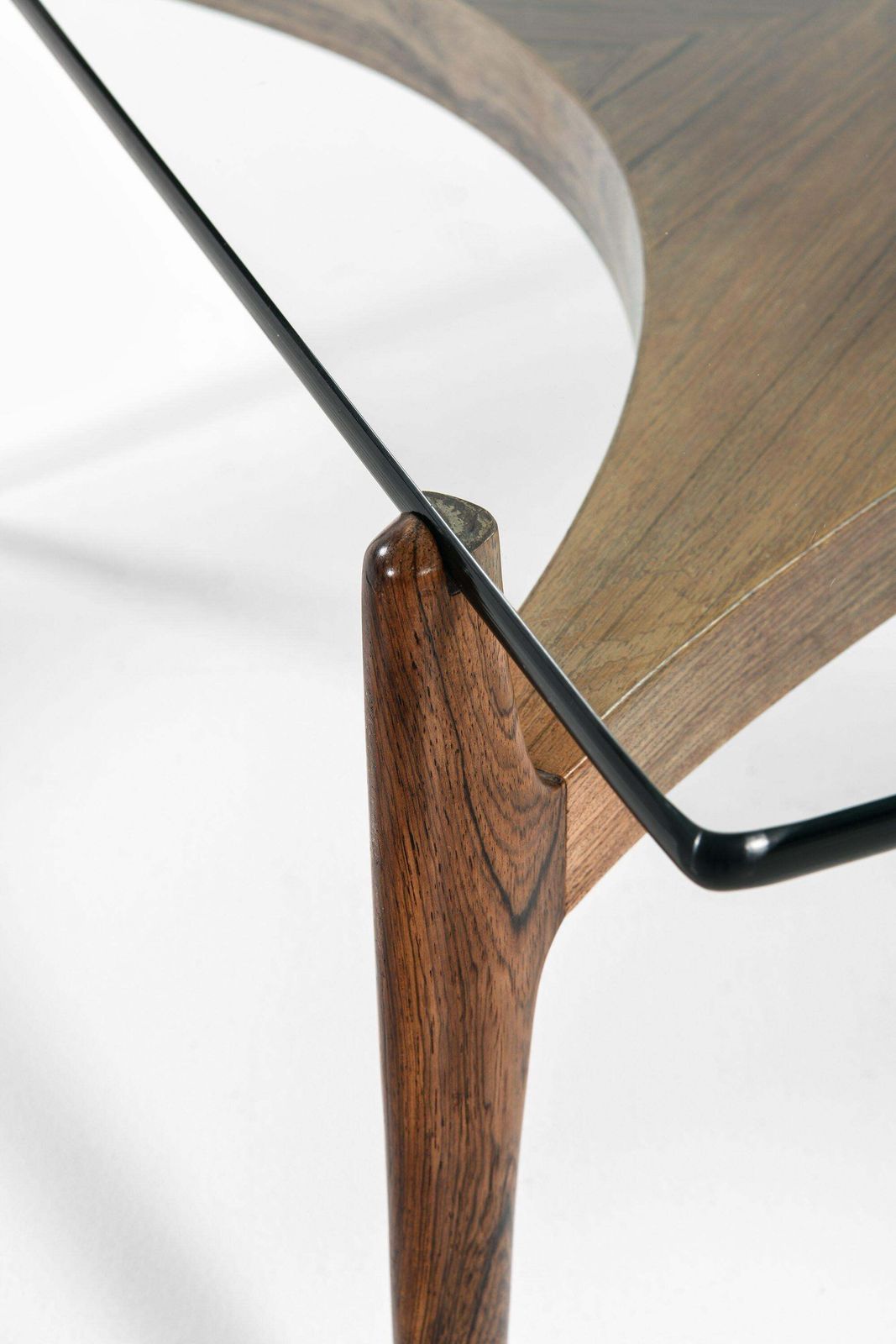 Square Coffee Table In Rosewood And Glass By Sven Ellekær, 1960's photo vinterior