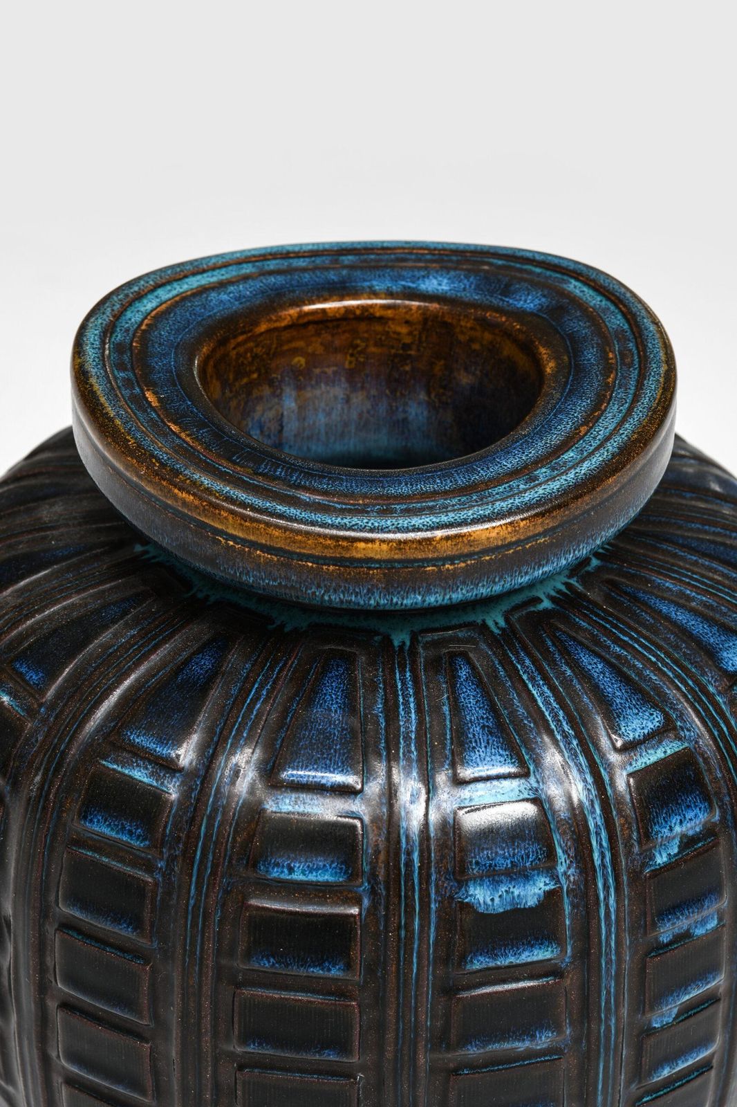 Wilhelm Kåge Vase Model Farsta Produced By Gustavsberg In Sweden photo vinterior