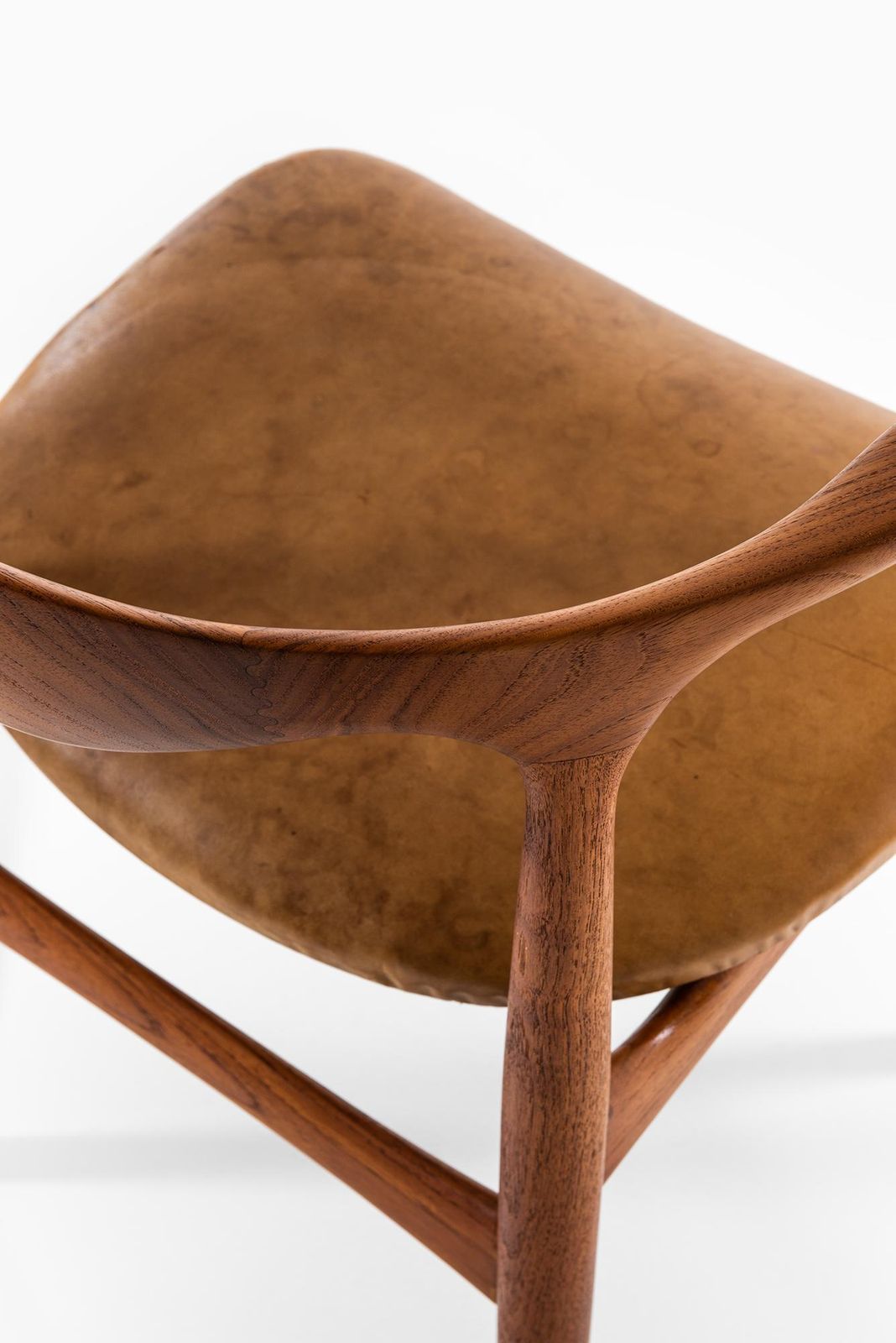 photo furniture Knud Færch Cowhorn Armchairs By Slagelse Møbelfabrik In Denmark