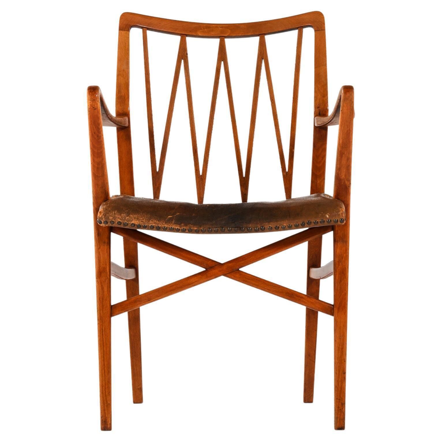 Armchair In The Manner Of Axel Larsson Produced In Sweden