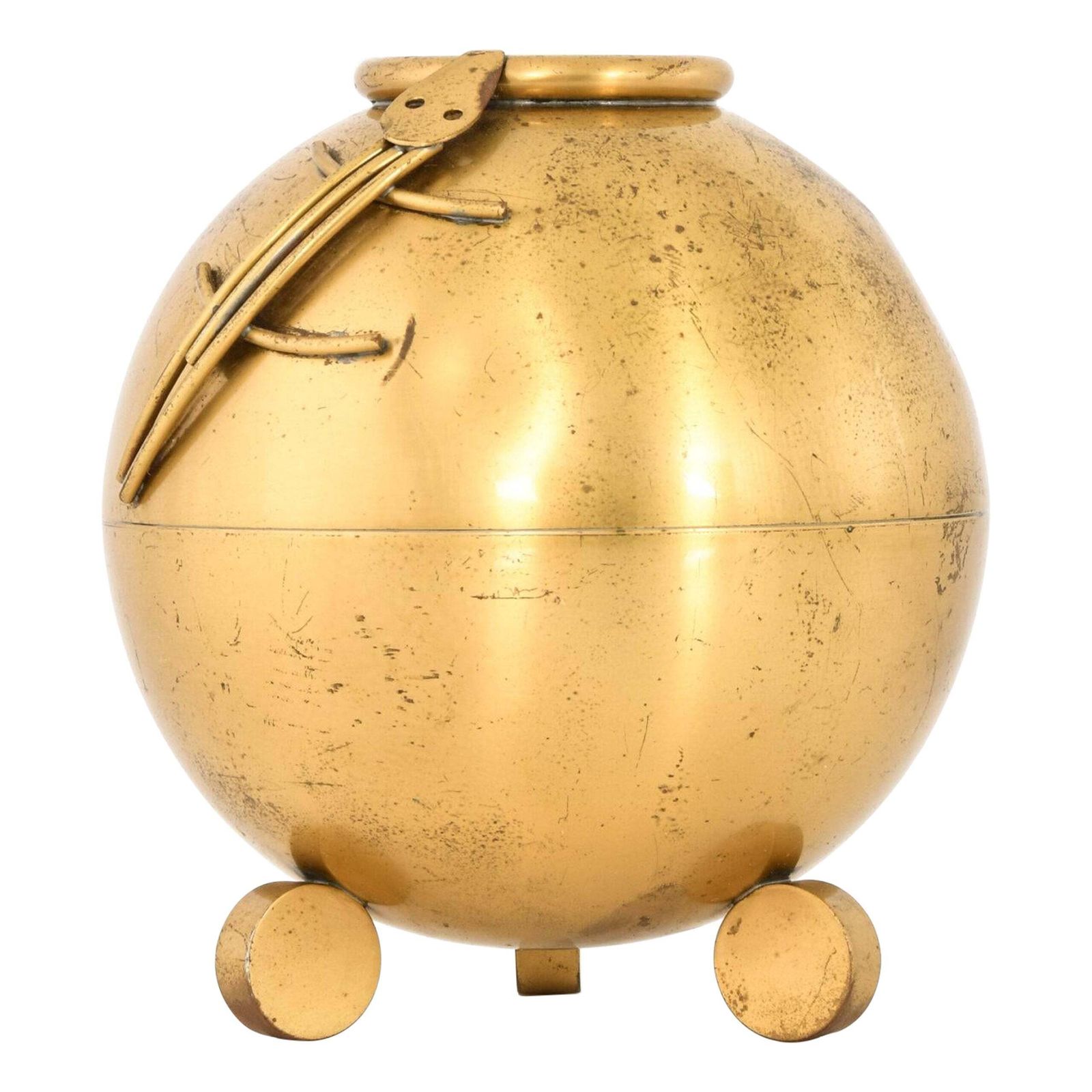 Carl Einar Borgström Vase Produced By Ystad Metall In Sweden
