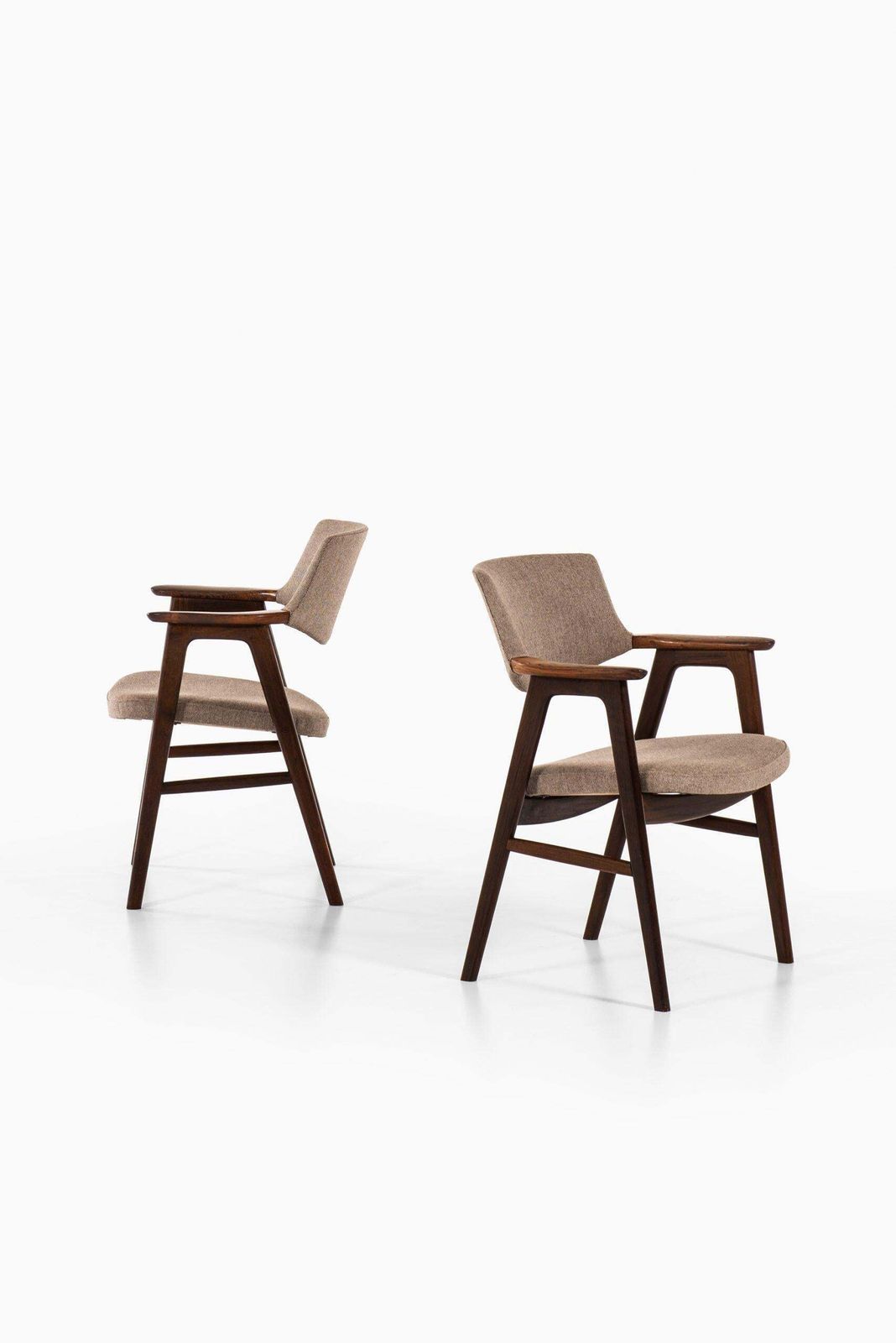 Erik Kirkegaard Armchairs / Dining Chairs By Høng Stolefabrik In Denmark photo buy