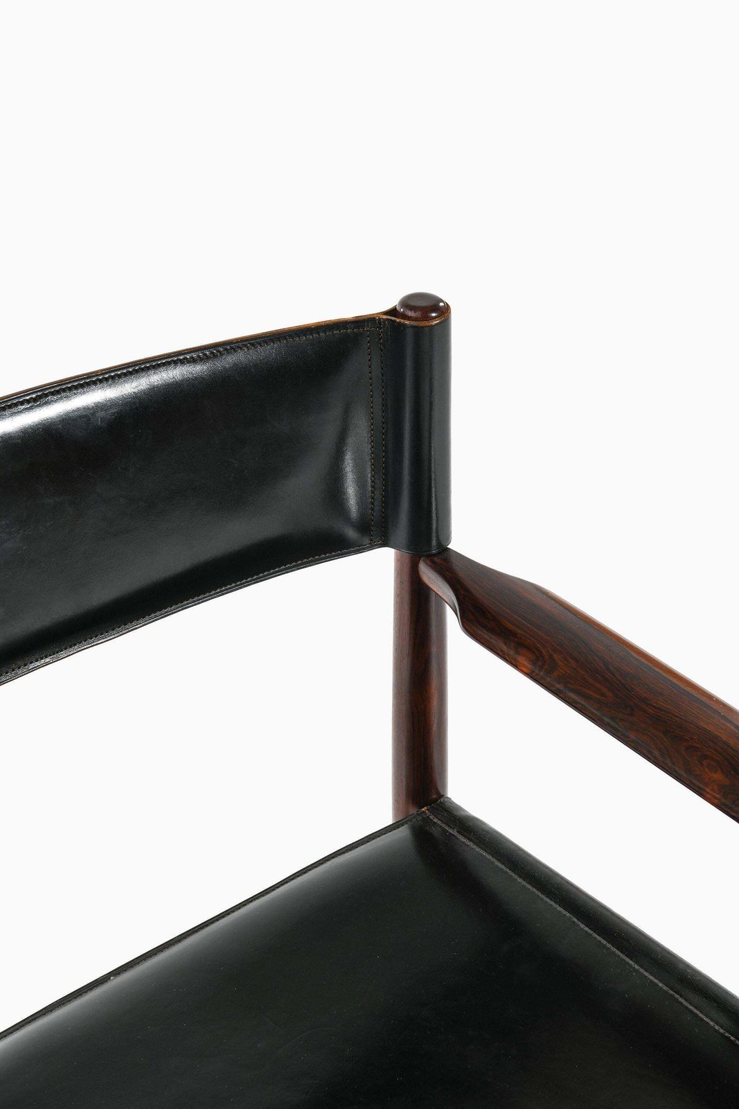 photo furniture Kurt østervig Set Of 8 Dining Chairs In Rosewood And Leather, Denmark 1960s