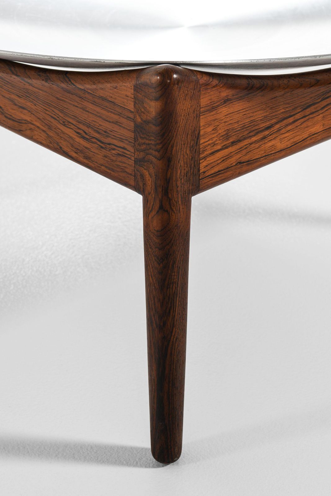 Side Table / Fruit Bowl In Rosewood And Steel By Kristian Solmer Vedel, 1963 photo Furniture