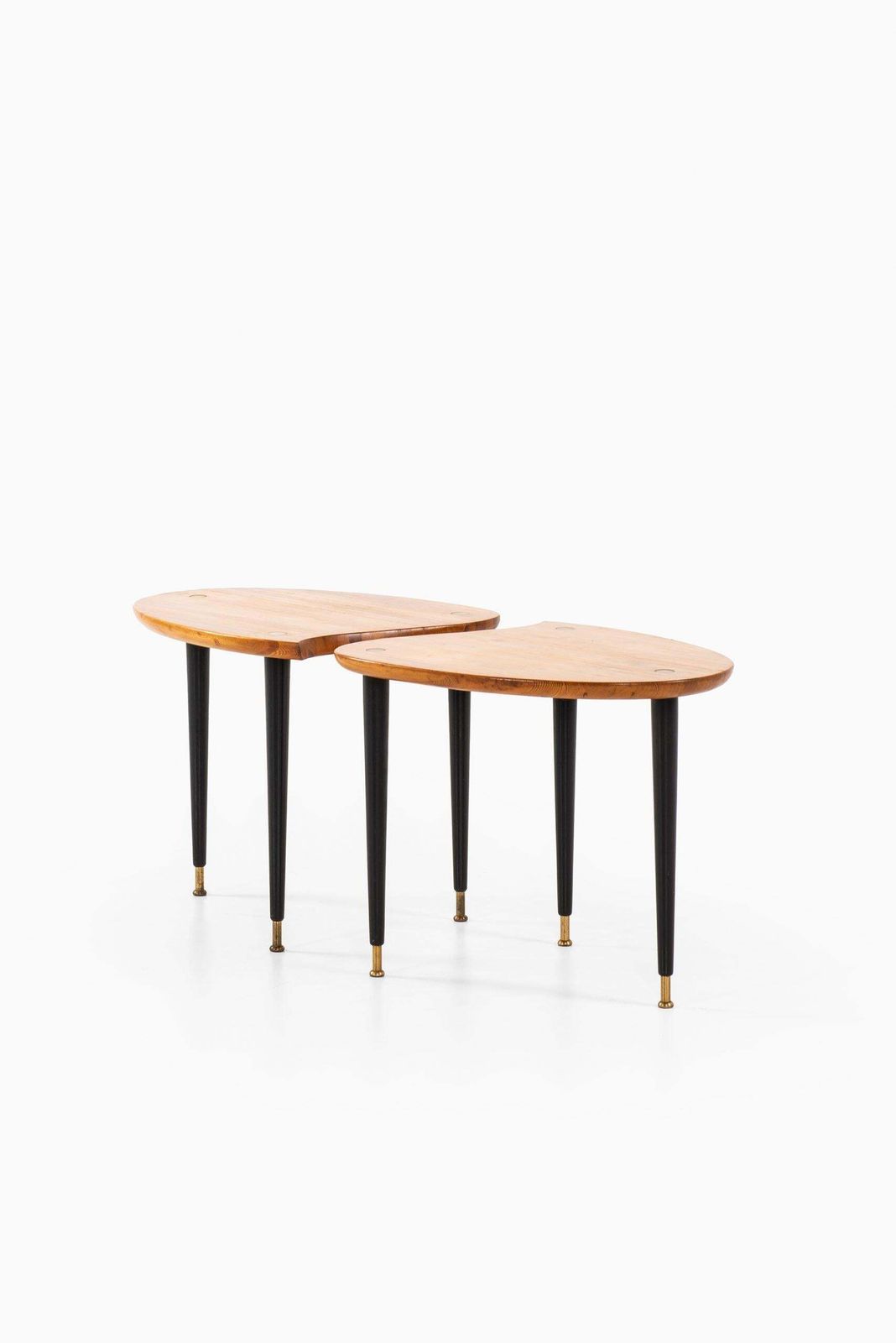 Side Tables Produced By Svensk Fur In Sweden photo vintage