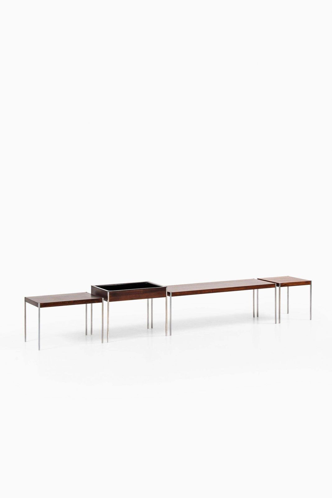 Uno & östen Kristiansson Side Tables / Plant Stand By Luxus In Vittsjö, Sweden photo for sale