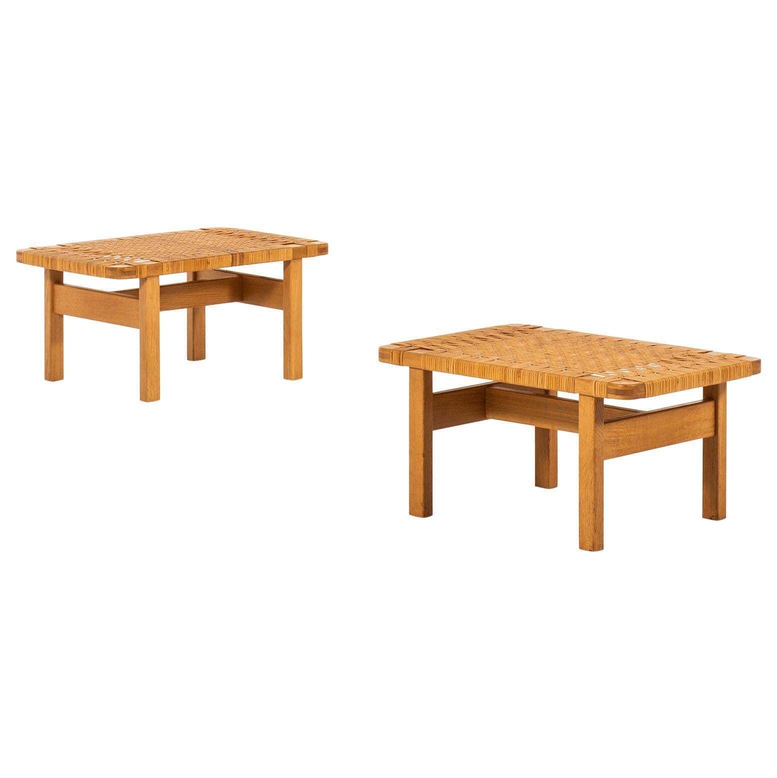 Børge Mogensen Side Tables By Fredericia Stolefabrik In Denmark