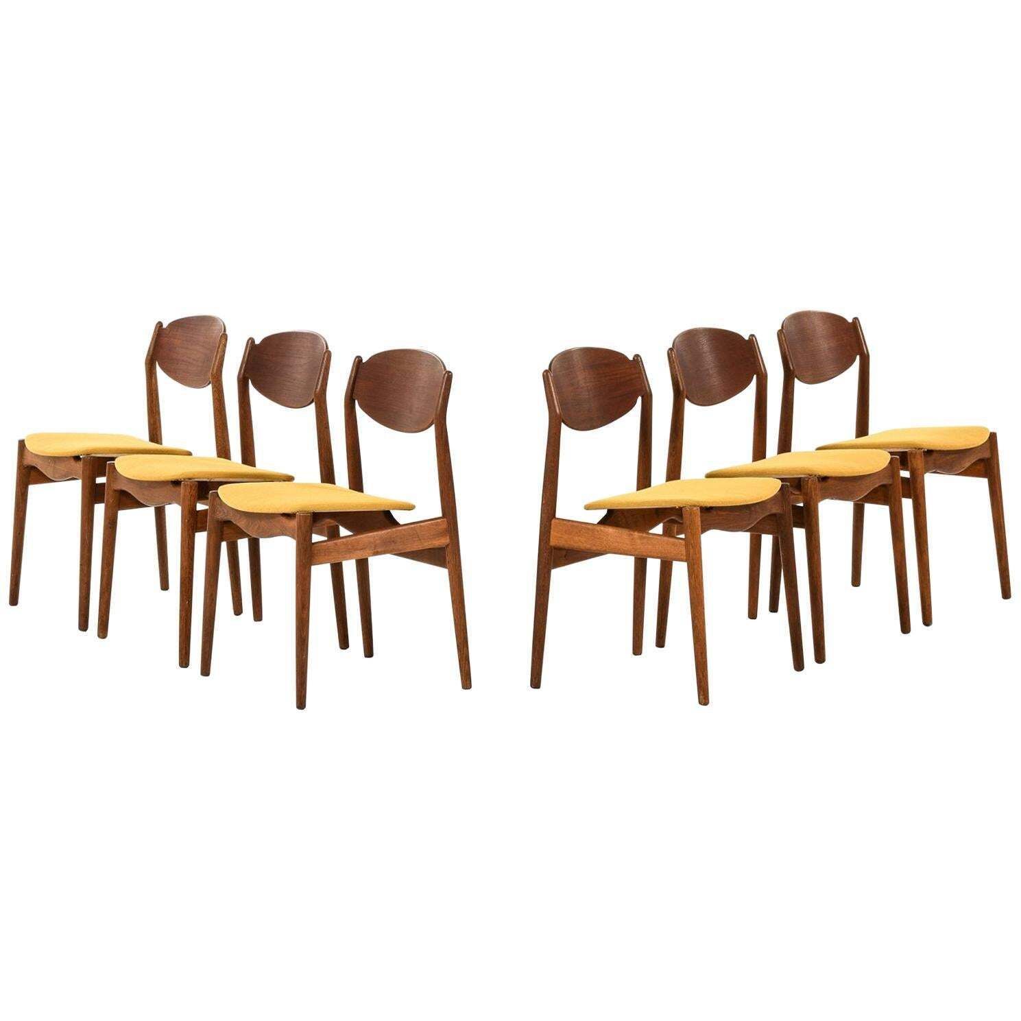 Erik Buck Dining Chairs Produced By Vamo Møbelfabrik In Denmark