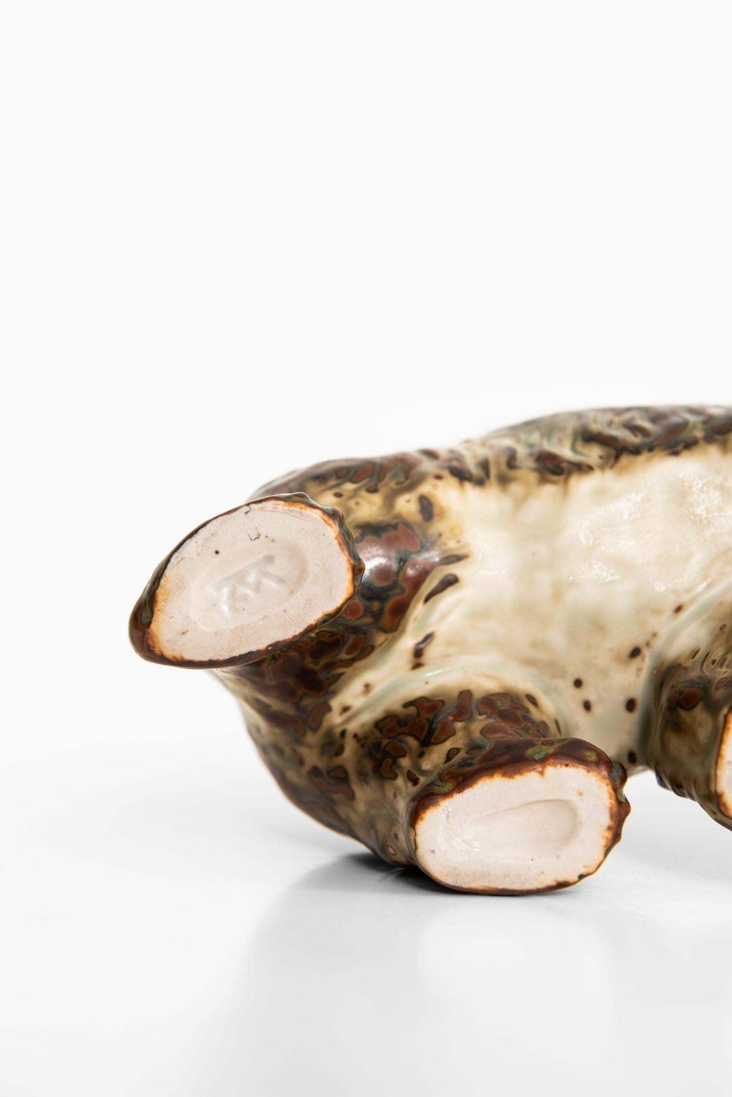Knud Kyhn Ceramic Bear Nr 20155 Produced By Royal Copenhagen In Denmark photo Art