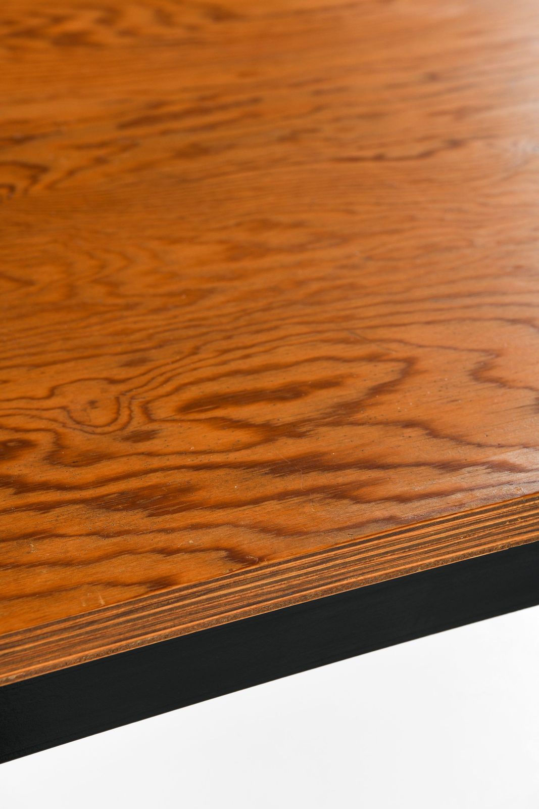 photo furniture Academy Table In Black Lacquered Steel And Pine By Poul Kjærholm, 1950's