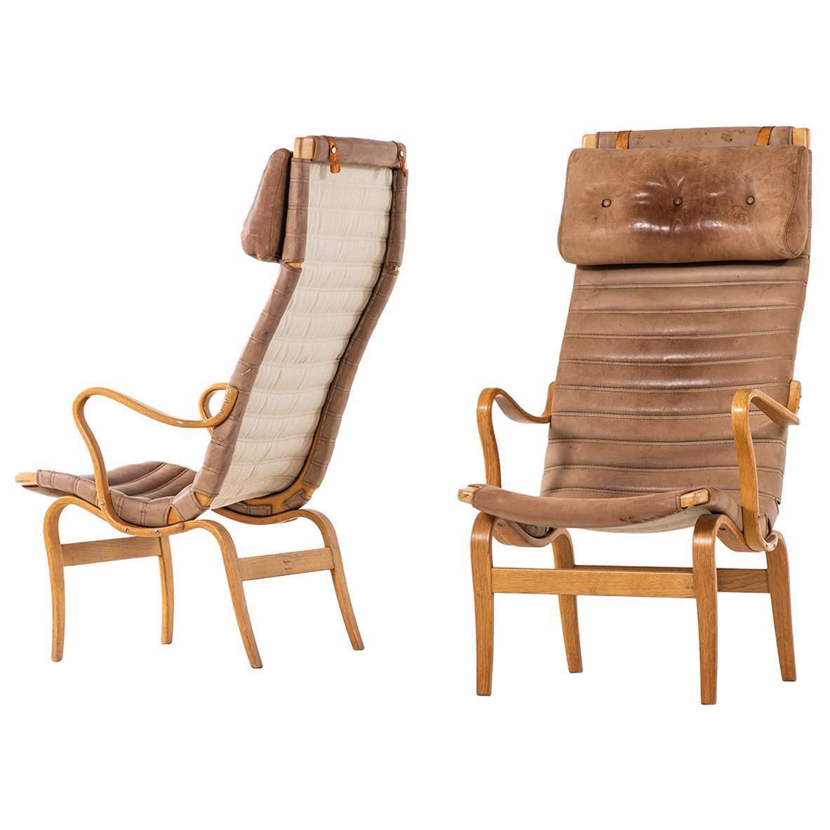Bruno Mathsson Easy Chairs Model Eva Hög By Karl Mathsson Ab In Sweden
