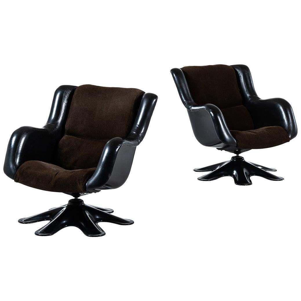 Yrjö Kukkapuro Easy Chairs Model 418 Produced By Haimi In Finland