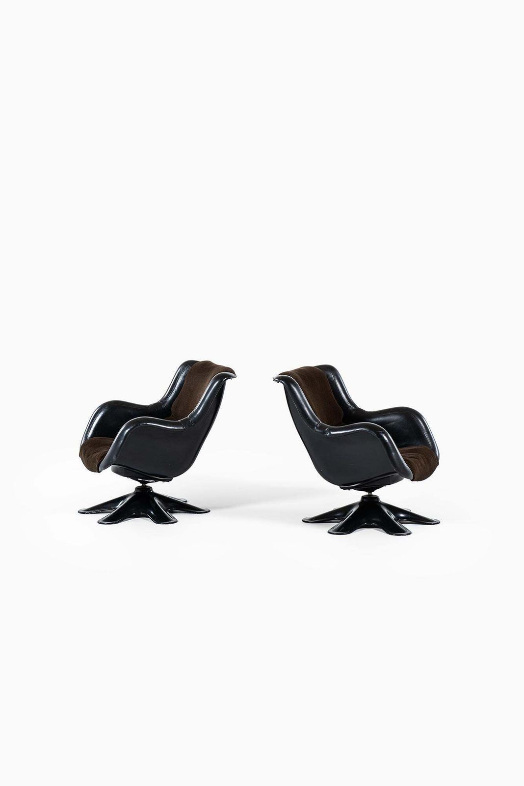 Yrjö Kukkapuro Easy Chairs Model 418 Produced By Haimi In Finland photo vintage