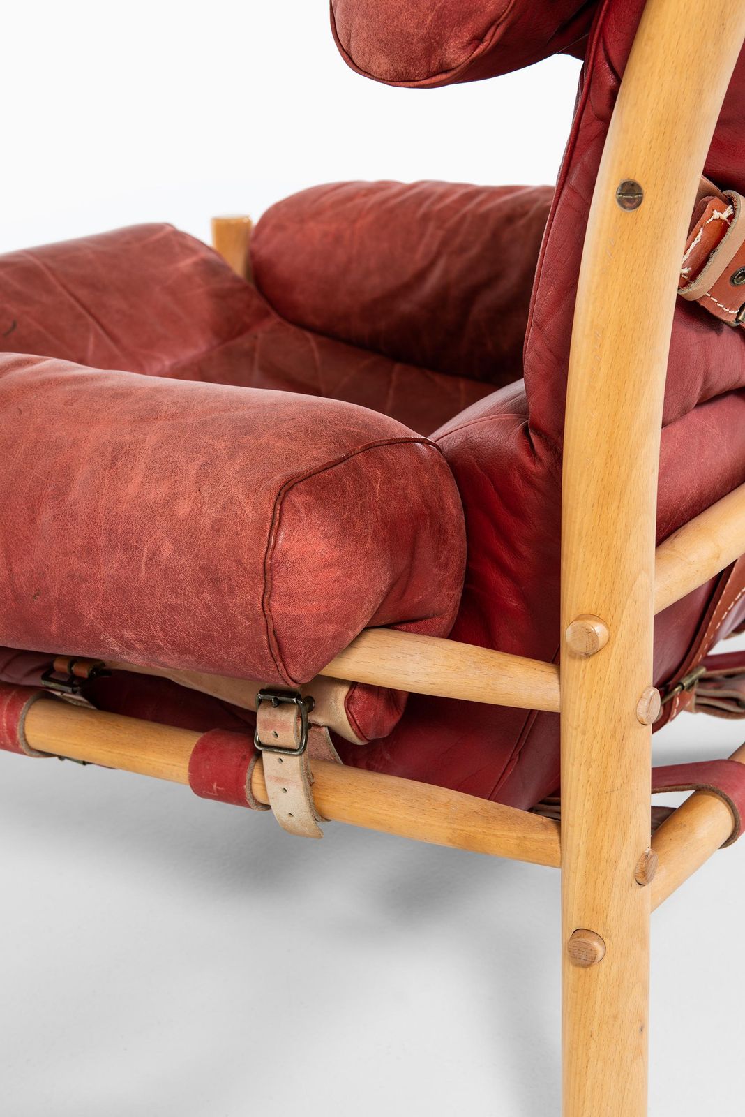 Arne Norell Inca Easy Chairs With Stools Produced By Arne Norell Ab In Sweden photo buy