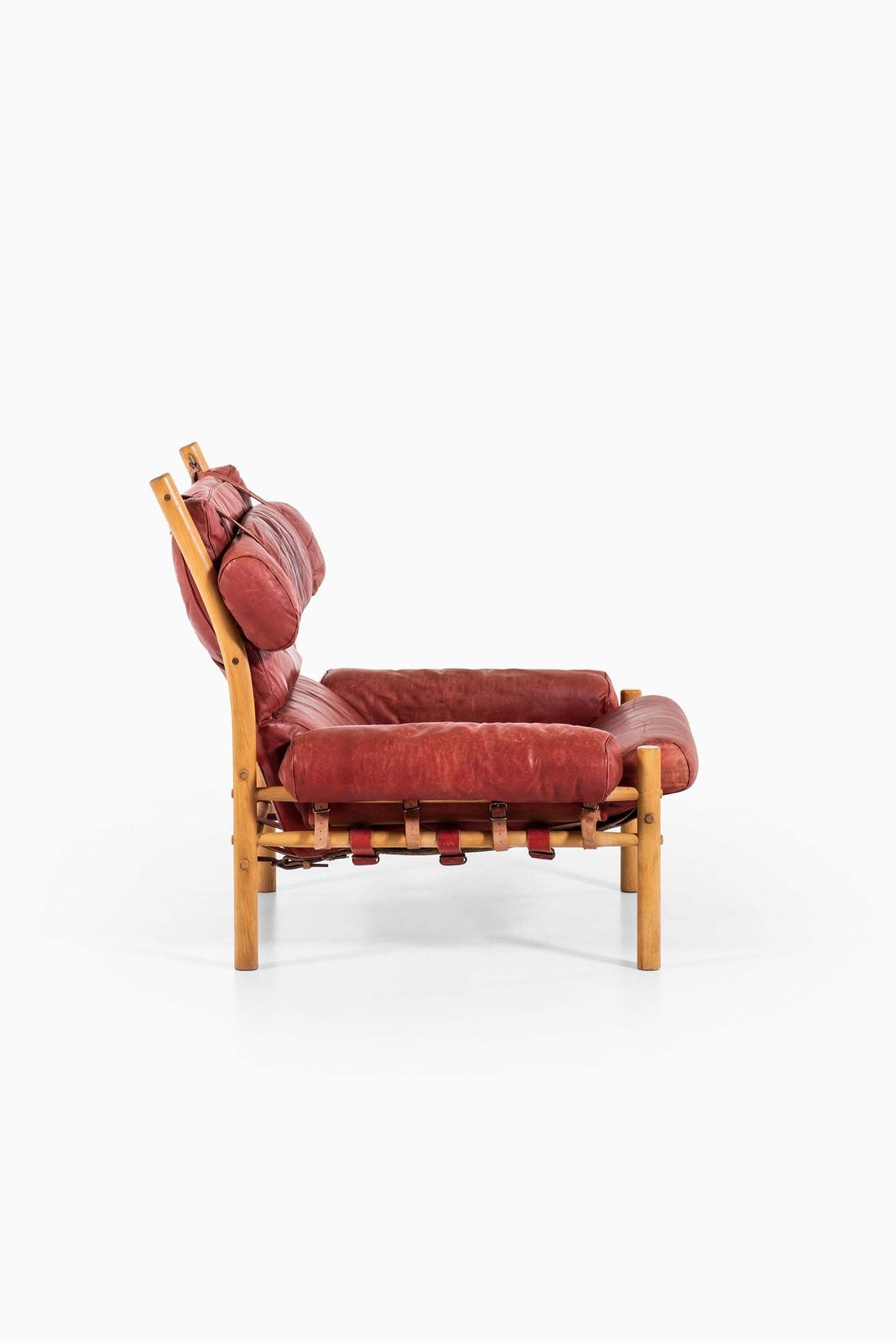 photo for sale Arne Norell Inca Easy Chairs With Stools Produced By Arne Norell Ab In Sweden
