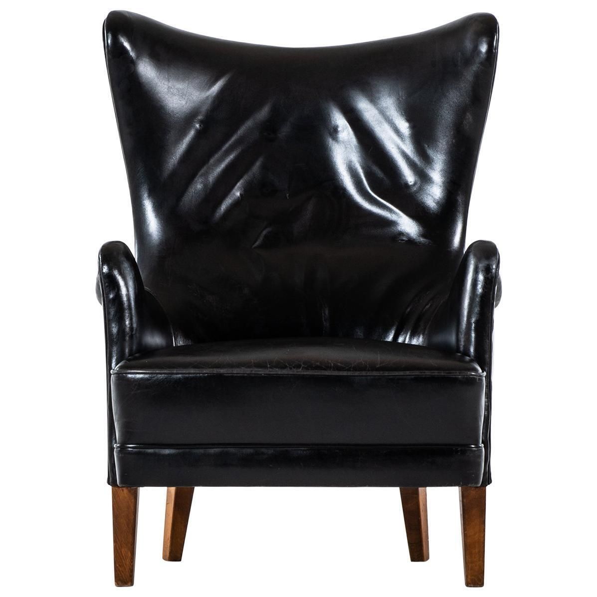 Frits Henningsen Easy Chair From 1935 Produced In Denmark
