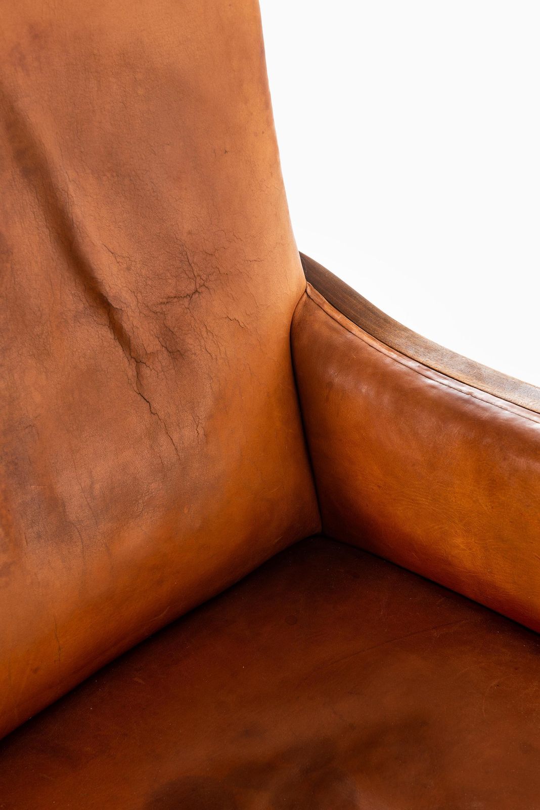 Frits Henningsen Easy Chair Produced By Cabinetmaker Frits Henningsen In Denmark photo for sale