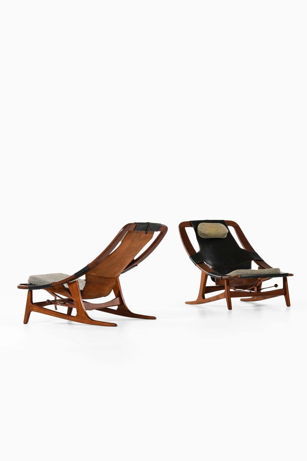 Arne Tidemand Ruud Lounge Chairs Model 'Holmenkollen' Produced By Norcraft photo buy