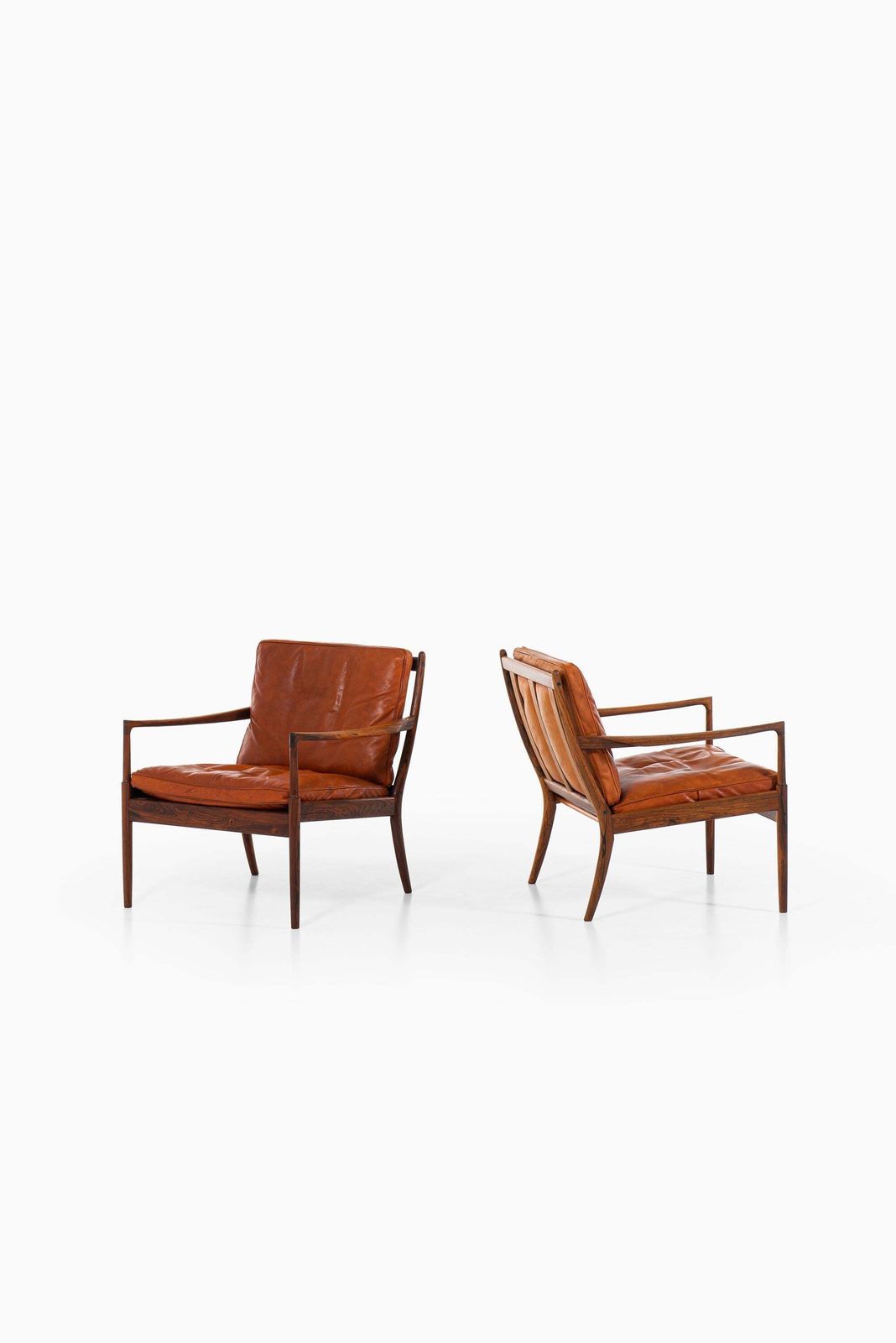 Ib Kofod Larsen Easy Chairs Model Samsö Produced By Ope In Sweden photo for sale