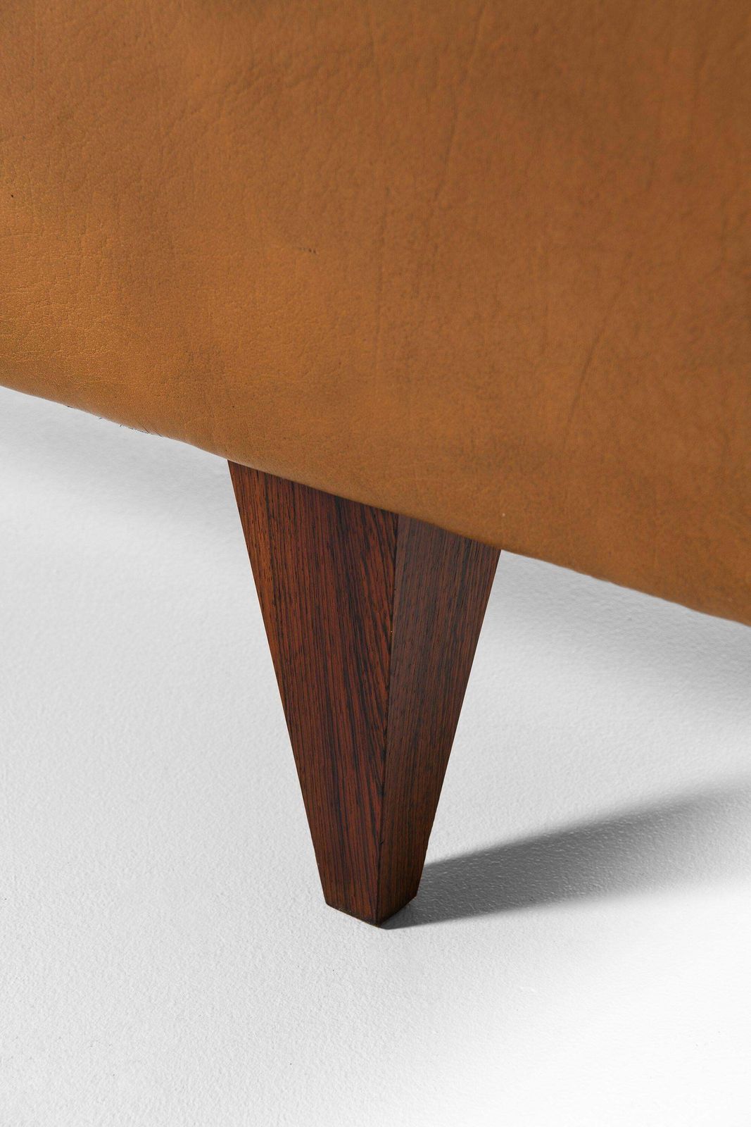 Sofa In Rosewood And Original Brown Leather By Illum Wikkelsø, 1960's photo buy
