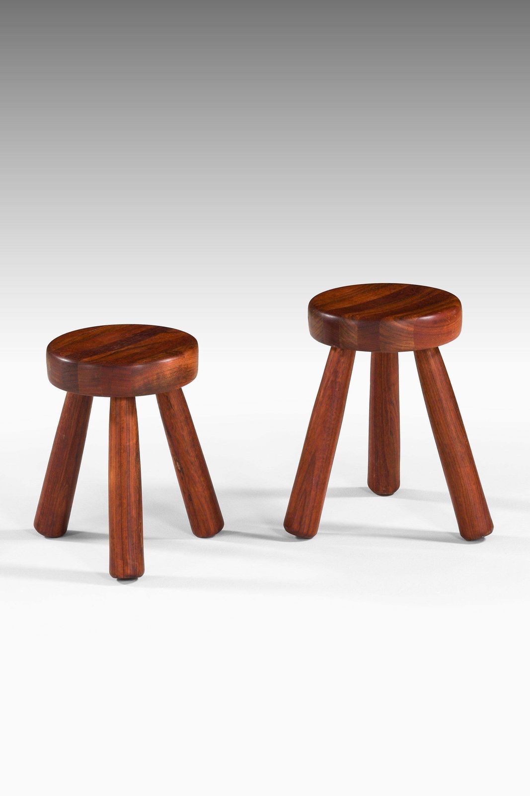 Large Stool In Jatoba Wood By Ingvar Hildingsson, 1980's photo buy