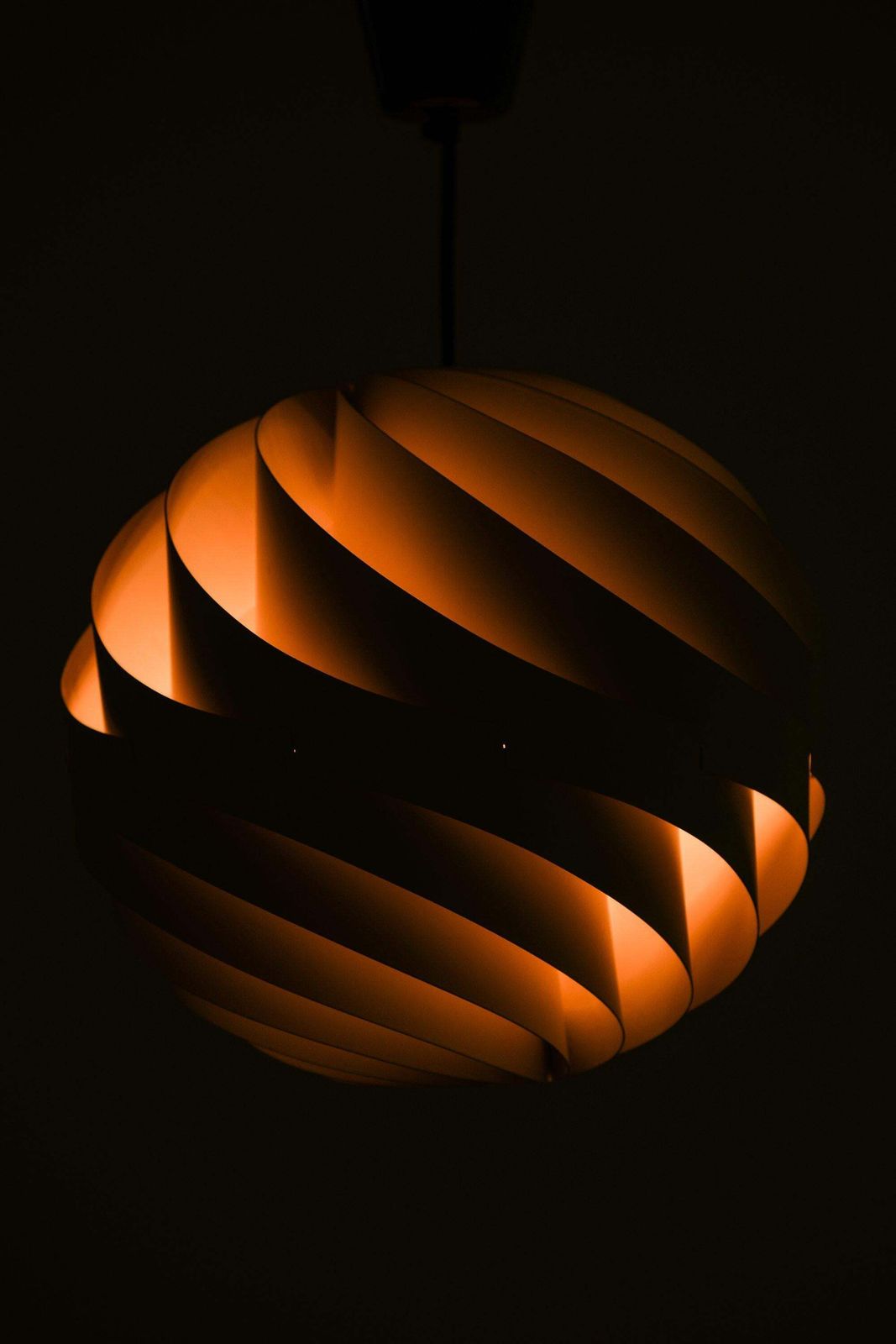 Ceiling Lamp In Gray Lacquered Metal By Louis Weisdorf, 1950’s photo 2548.0