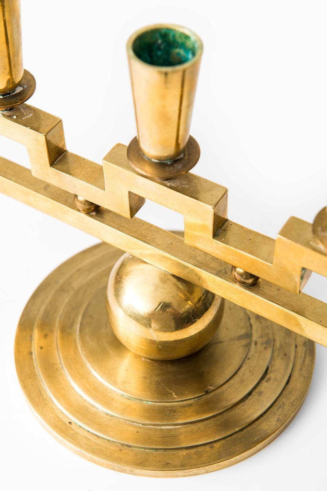 Lars Holmström Candlestick In Brass By Lars Holmström In Arvika, Sweden photo Home Decor