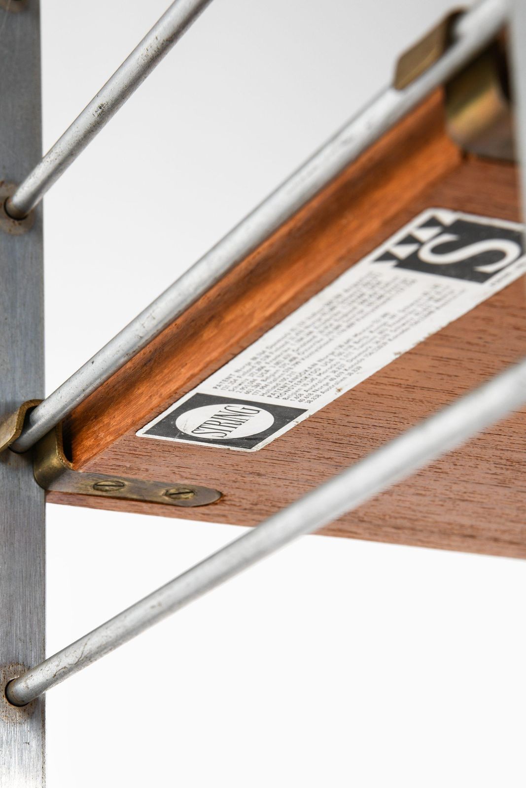 Large Bookcase In Teak And Chromed Steel By Nils Strinning, 1960's photo vinterior