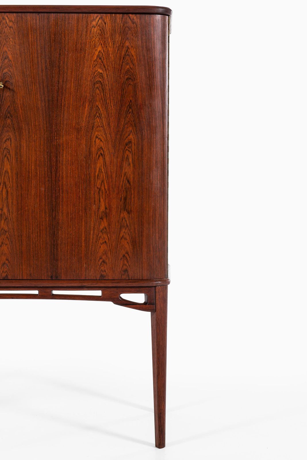 Unique Cabinet In Rosewood And Burlwood Produced In Sweden photo for sale
