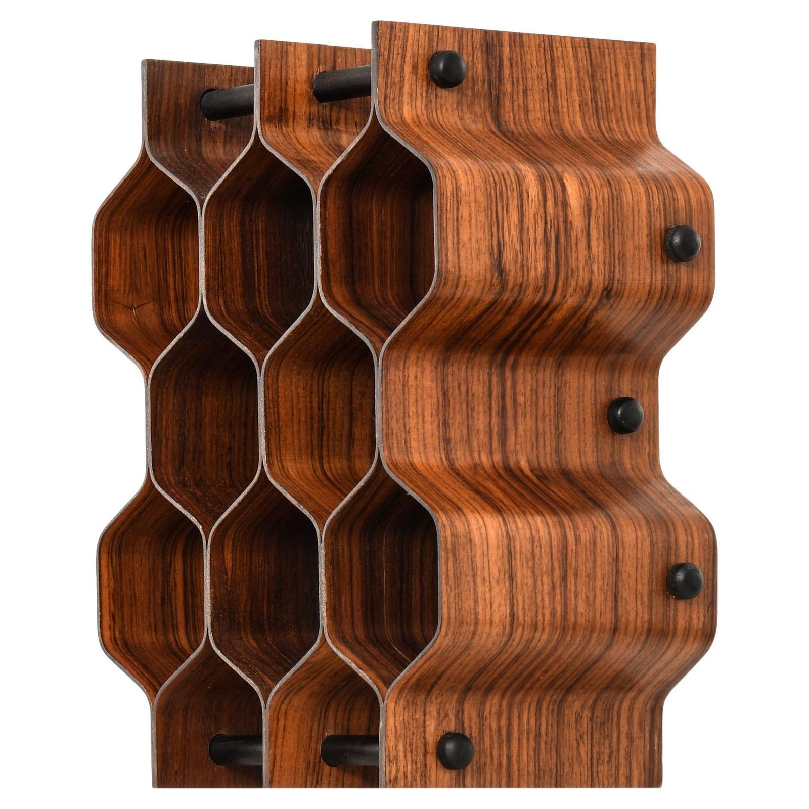 Wine Rack / Bottle Stand In Rosewood By Torsten Johansson, 1950's