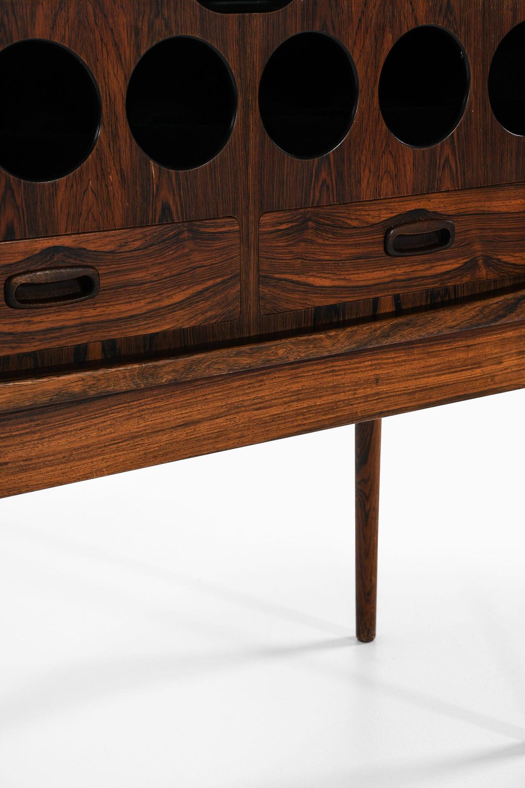 Bar Cabinet In Rosewood, Glass And Steel By Torbjørn Afdal, 1960's photo vinterior