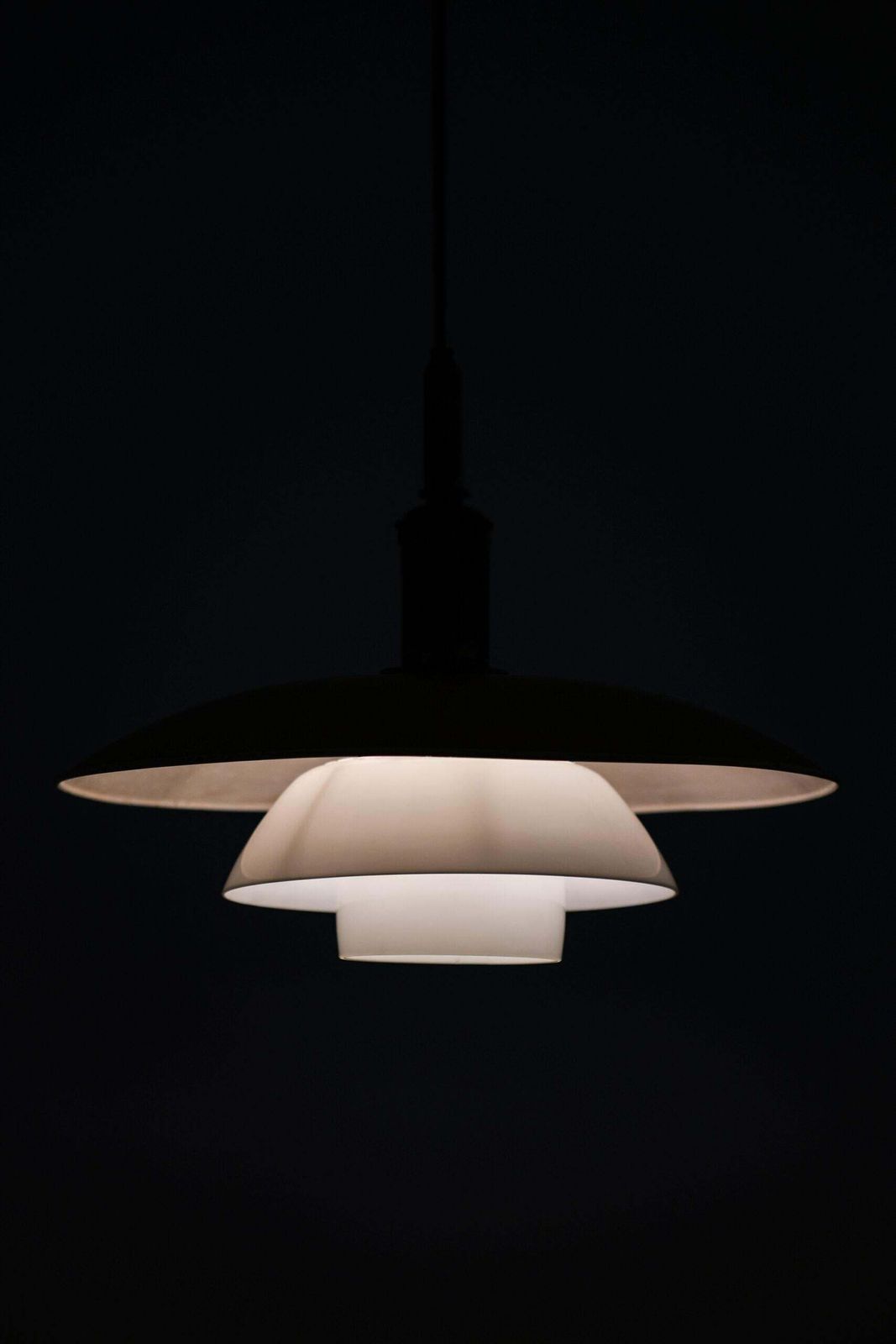 Poul Henningsen Ceiling Lamp Model Ph 5/5 Produced By Louis Poulsen photo Lighting