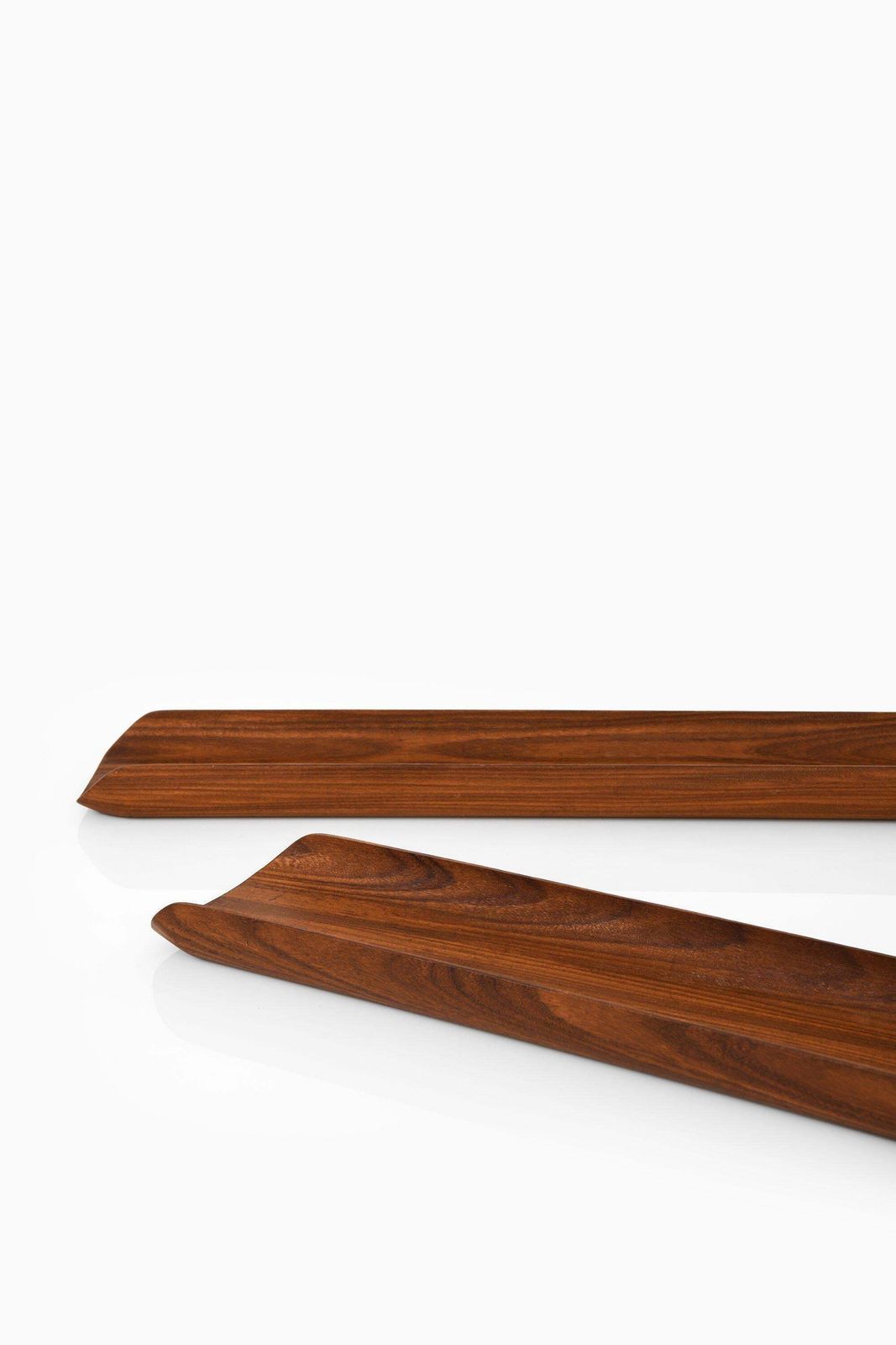 Pair Of Trays In Teak By Johnny Mattsson, 1960's photo Home Decor