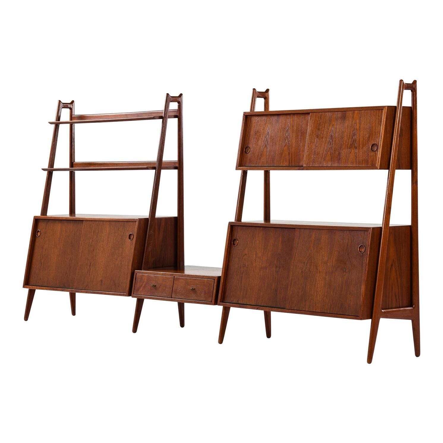 Arne Vodder & Anton Borg Bookcase Produced By Vamo In Denmark