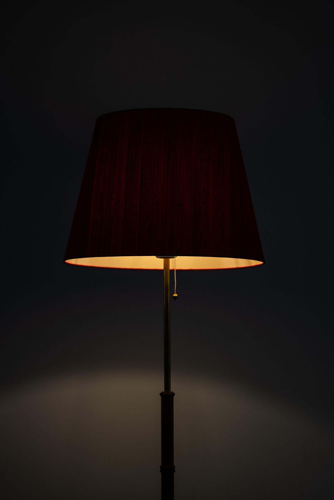 Floor Lamp In Brass And Rosewood Produced By Falkenbergs Belysning In Sweden photo vinterior