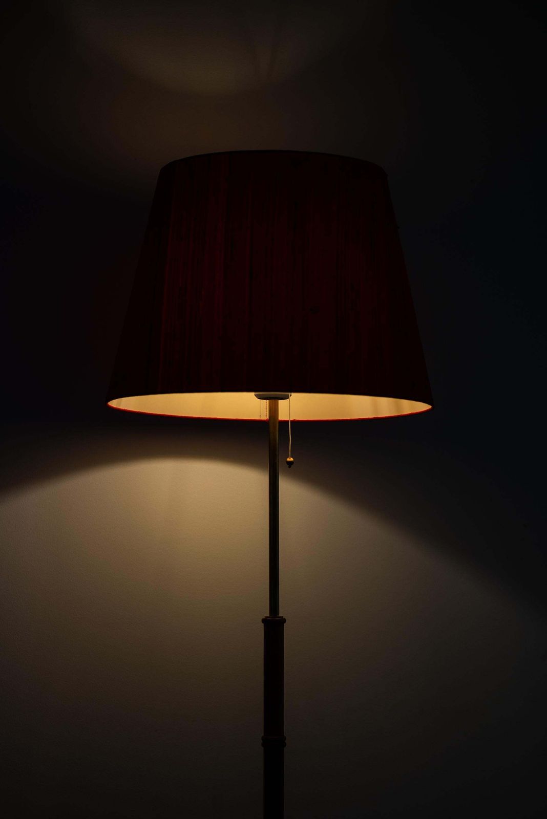 Floor Lamp In Brass And Rosewood Produced By Falkenbergs Belysning In Sweden photo buy