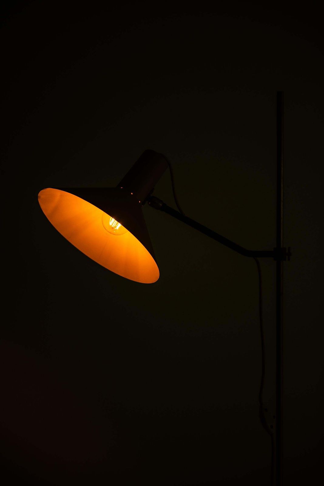 Floor Lamp Attributed To Wim Rietveld And Gispen In Netherlands photo vintage