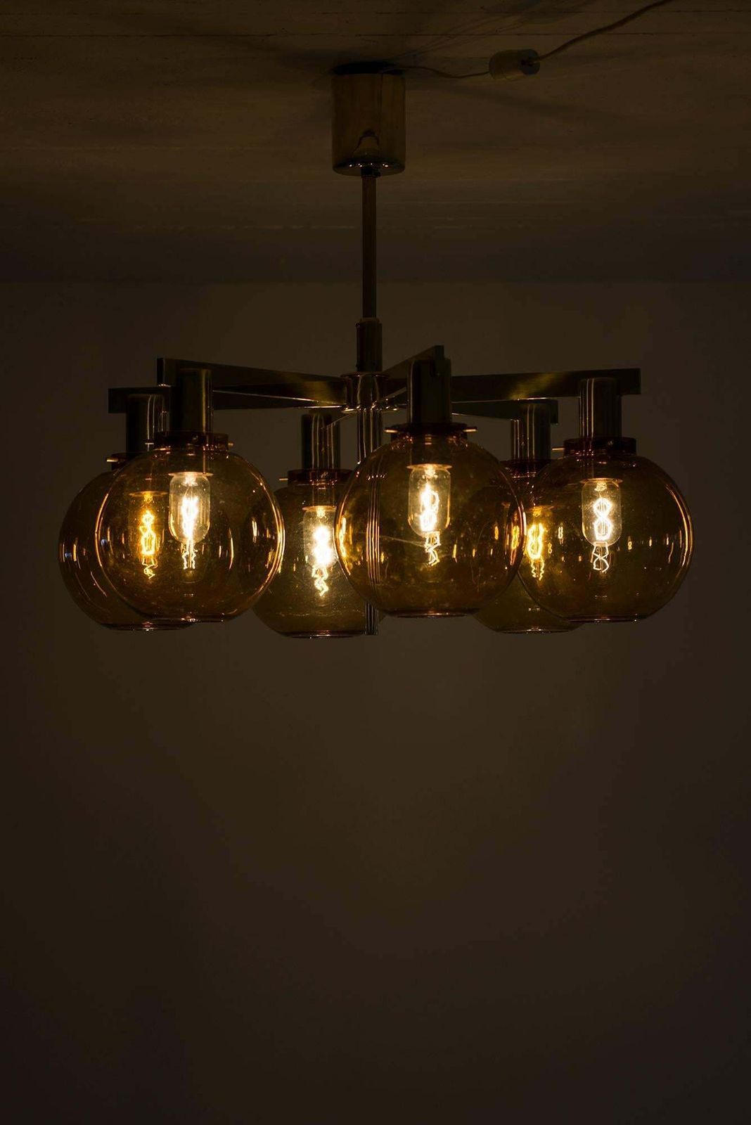 Hans Agne Jakobsson Ceiling Lamp Model T 348/6 By Hans Agne Jakobsson Ab photo vinterior