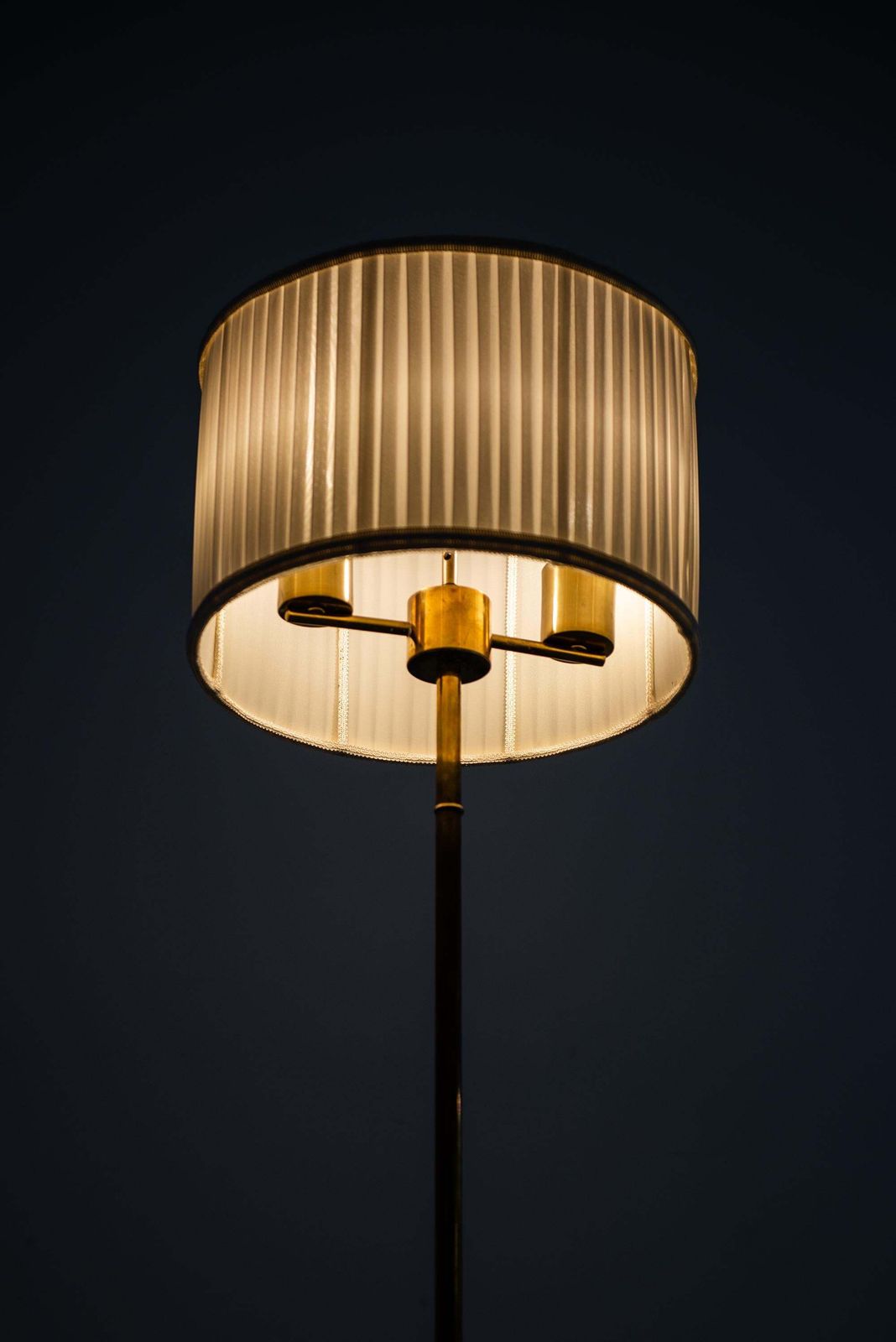 Floor Lamp In Brass Produced By Stilarmatur In Tranås, Sweden photo vintage