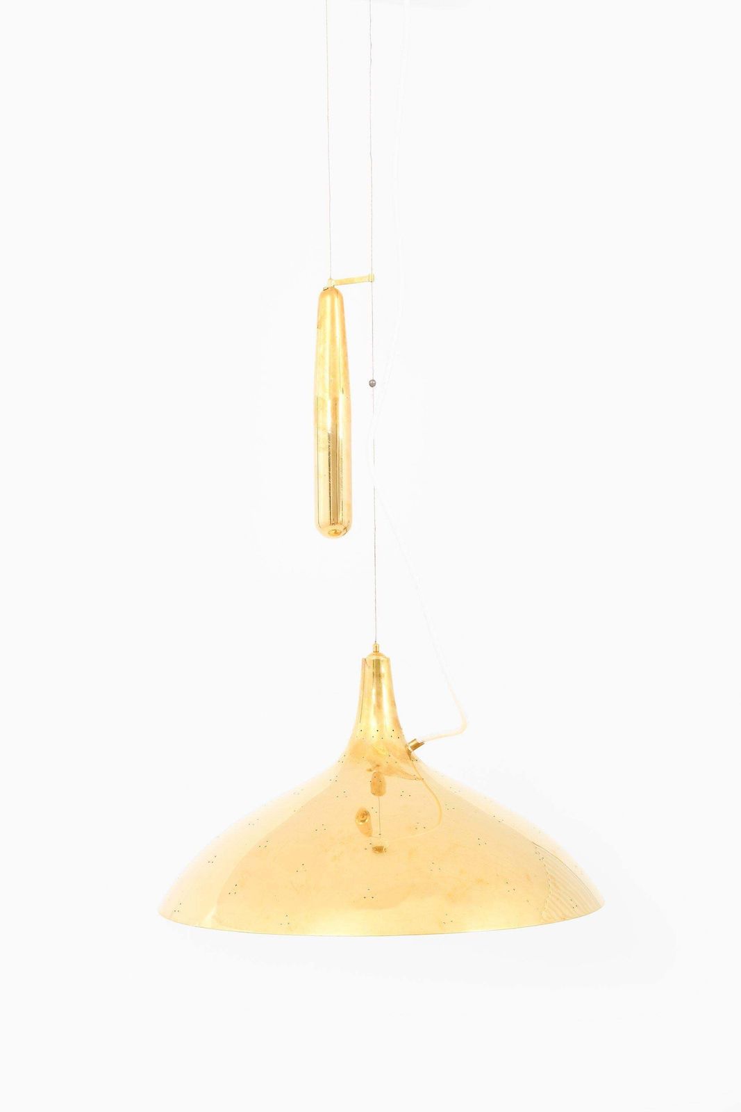 Ceiling Lamp In Brass And Glass By Paavo Tynell, 1950's photo furniture