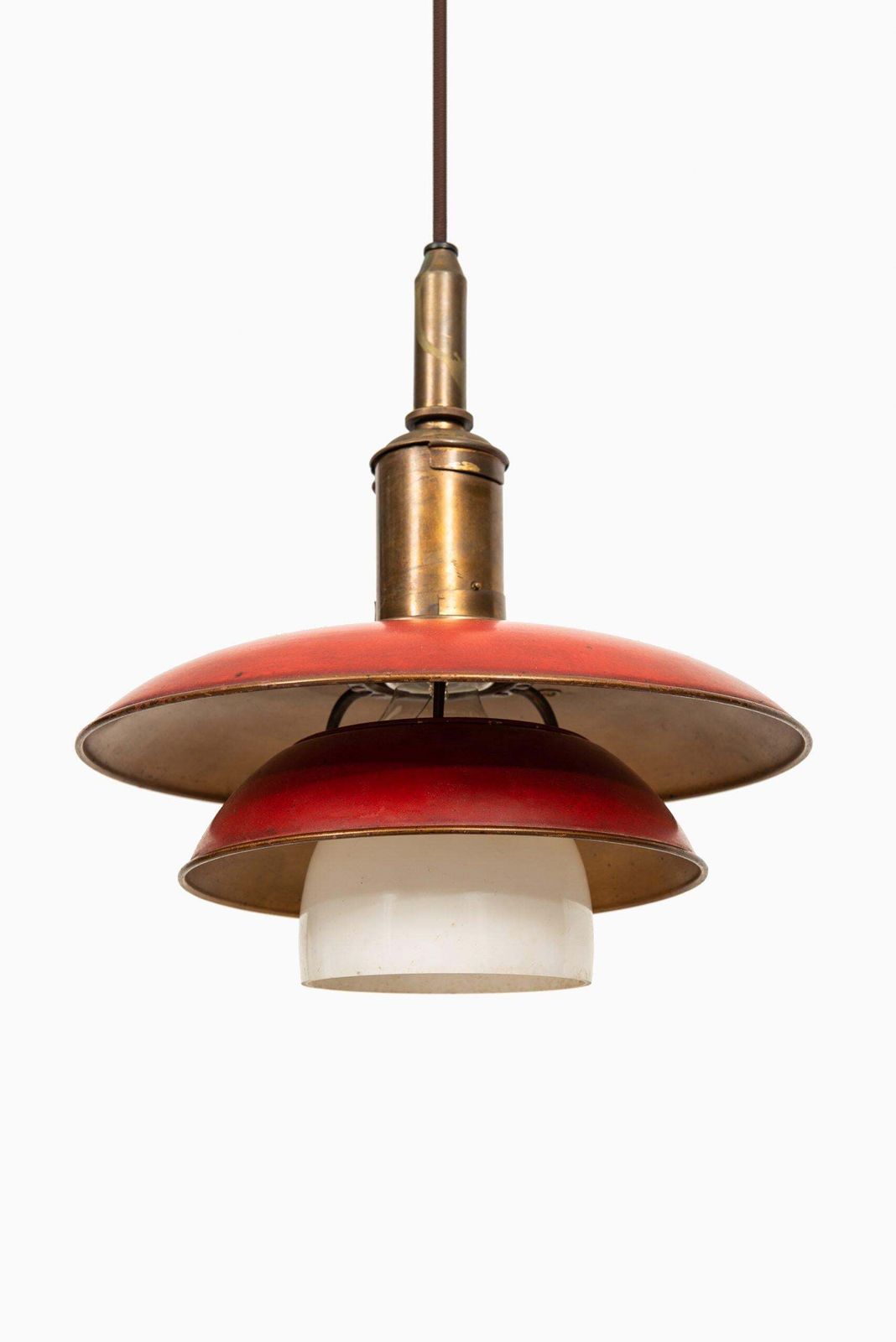 Poul Henningsen Ceiling Lamp Model Ph 3/3 Produced By Louis Poulsen In Denmark photo Lighting