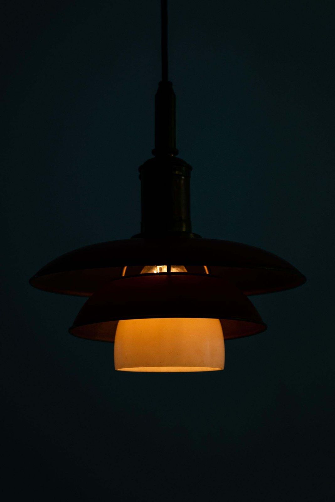 Poul Henningsen Ceiling Lamp Model Ph 3/3 Produced By Louis Poulsen In Denmark photo buy
