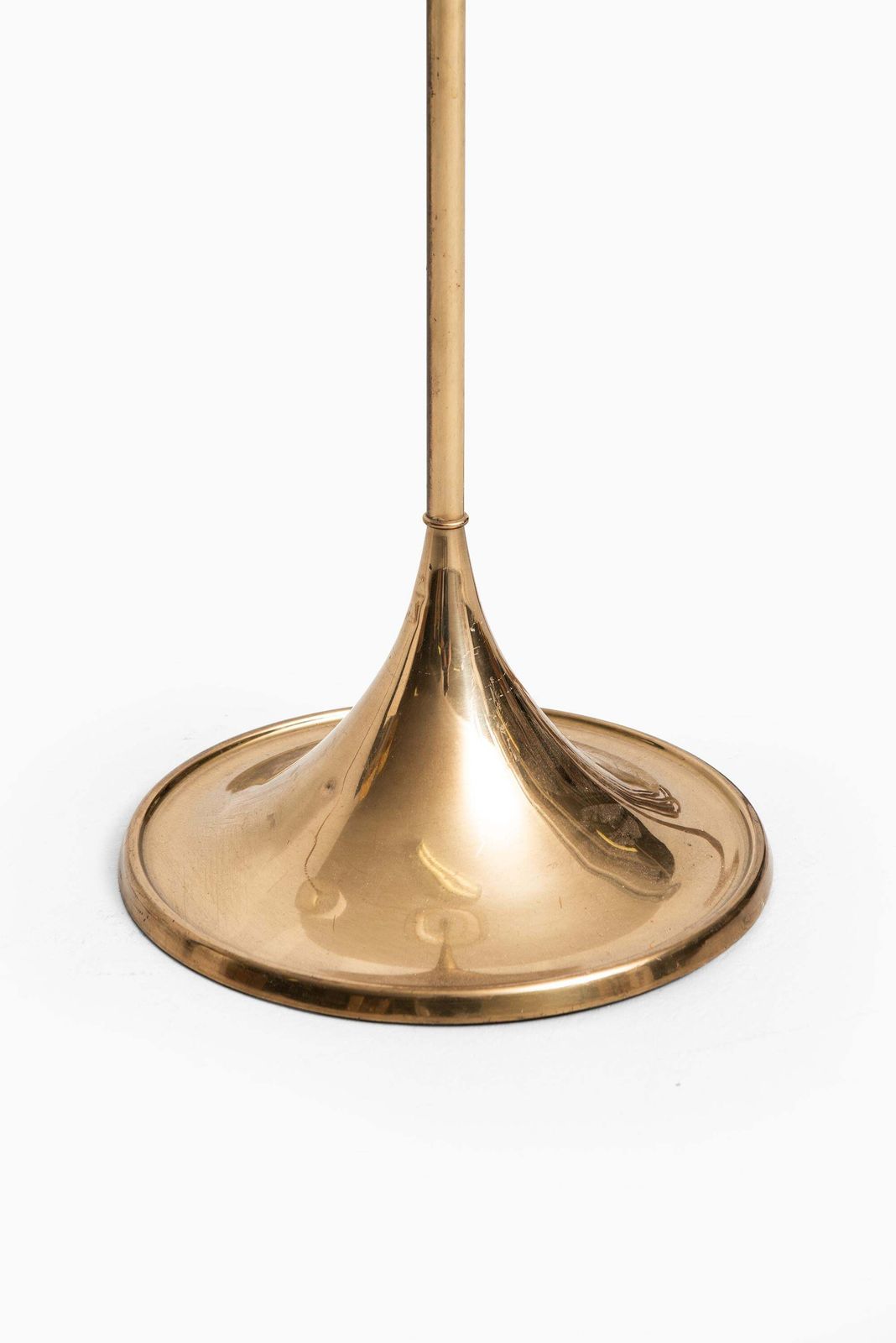 Pair Of Floor Lamps Model G 025 In Brass Produced By Bergbom In Sweden photo for sale