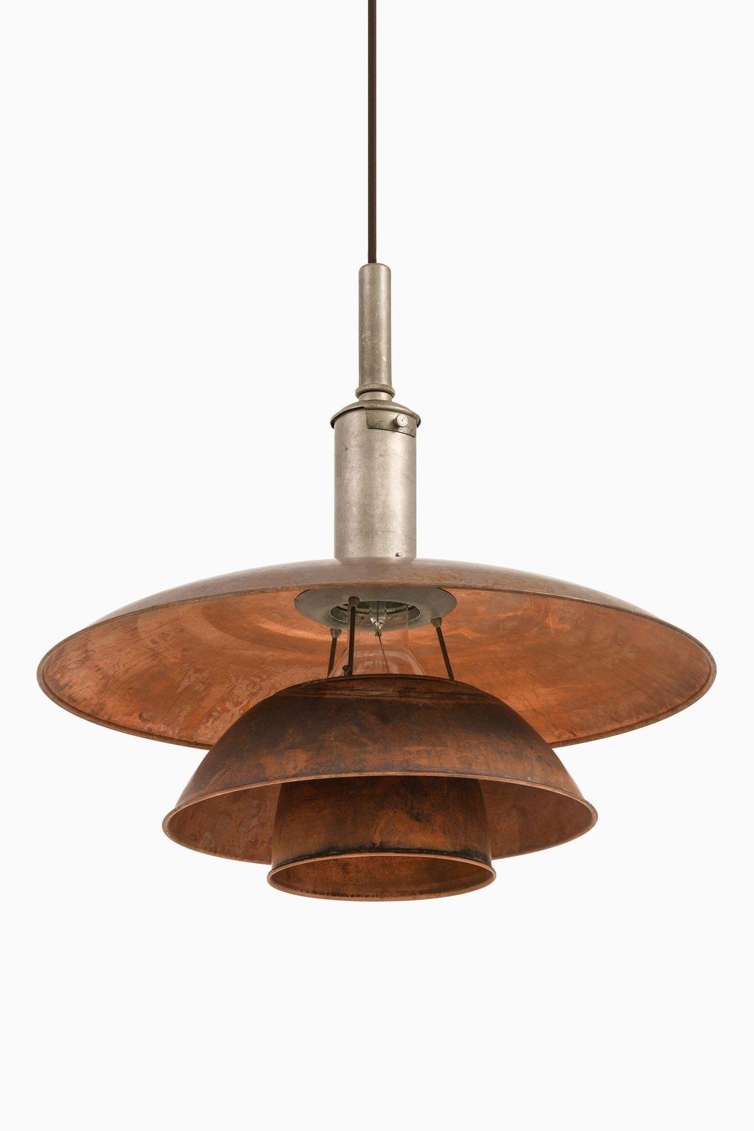 Ceiling Lamp In Copper And Nickel Plated Steel By Poul Henningsen, 1920's photo furniture