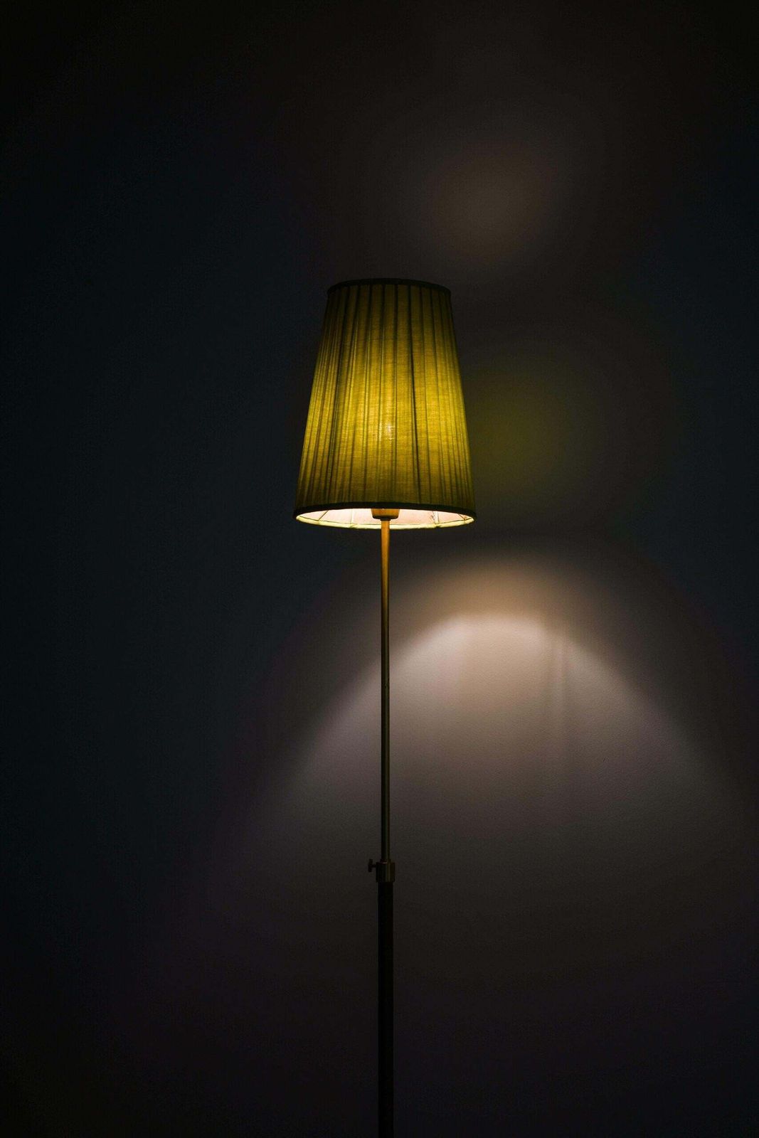 photo for sale Hans Bergström Floor Lamp Model 544 Produced By Ateljé Lyktan In åhus, Sweden
