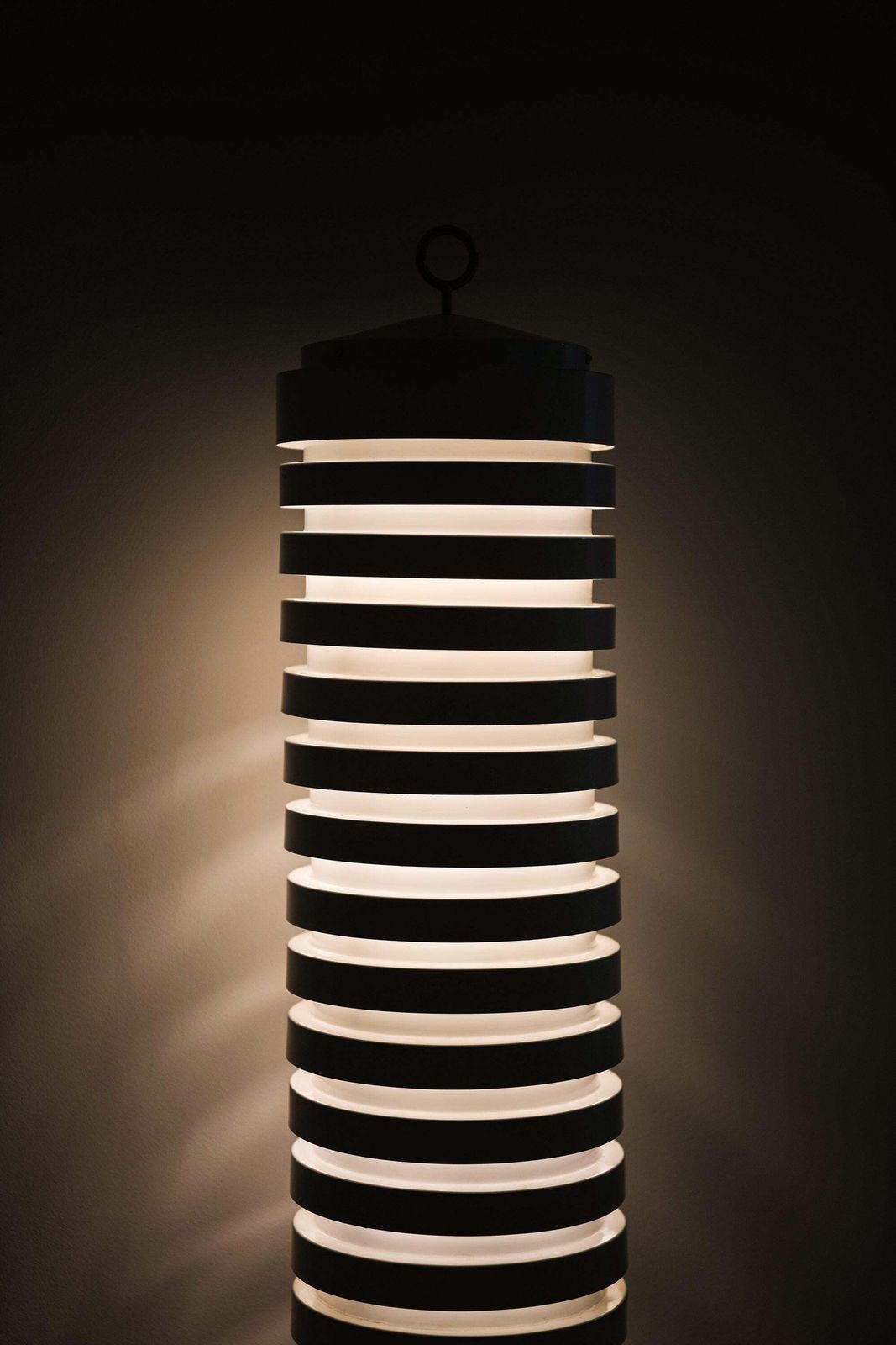 Floor Lamp In Brass And White Lacquered Metal By Hans Agne Jakobsson, 1950's photo buy