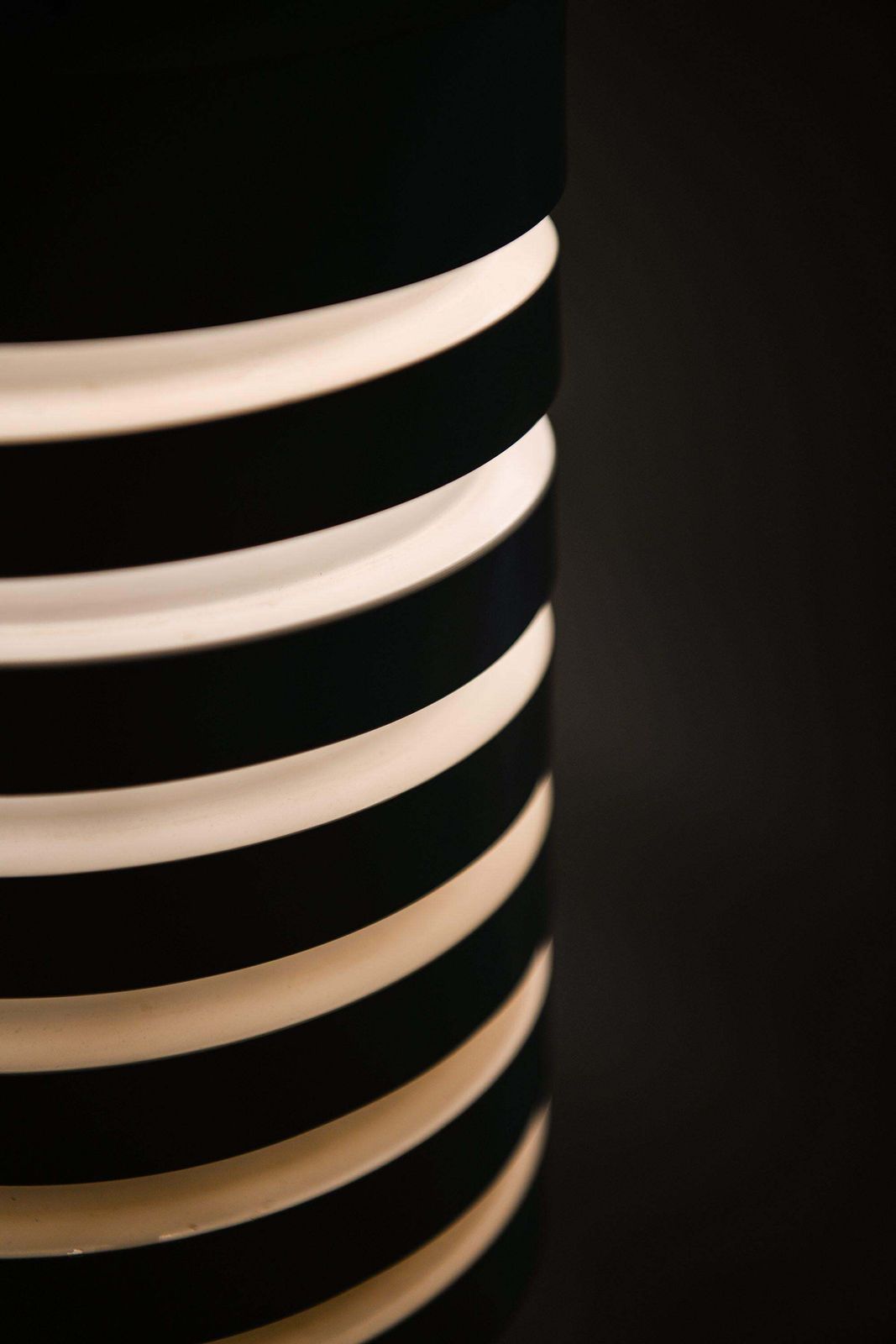 Large Floor Lamp In Brass, Black And White Metal By Hans Agne Jakobsson, 1950's photo vinterior