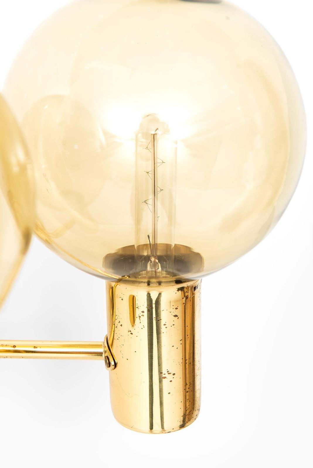 Hans Agne Jakobsson Wall Lamps Model V 149 In Brass And Glass photo furniture