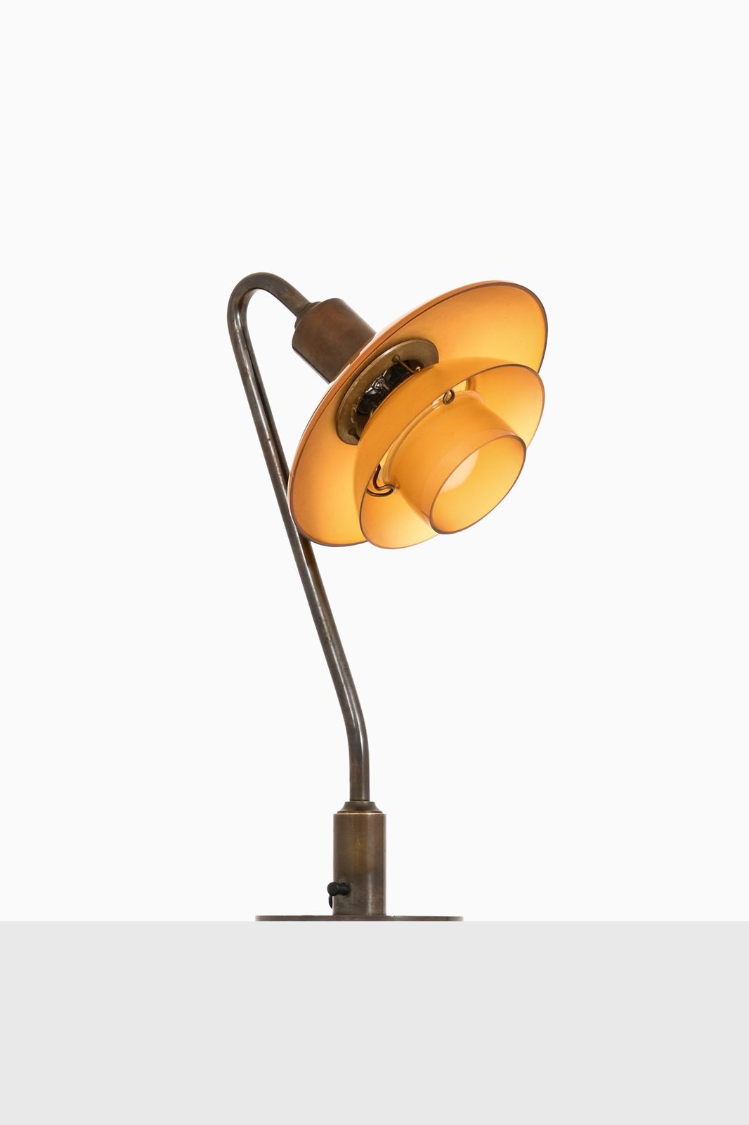 Table Lamp In Browned Brass Frame By Poul Henningsen, 1931 1933