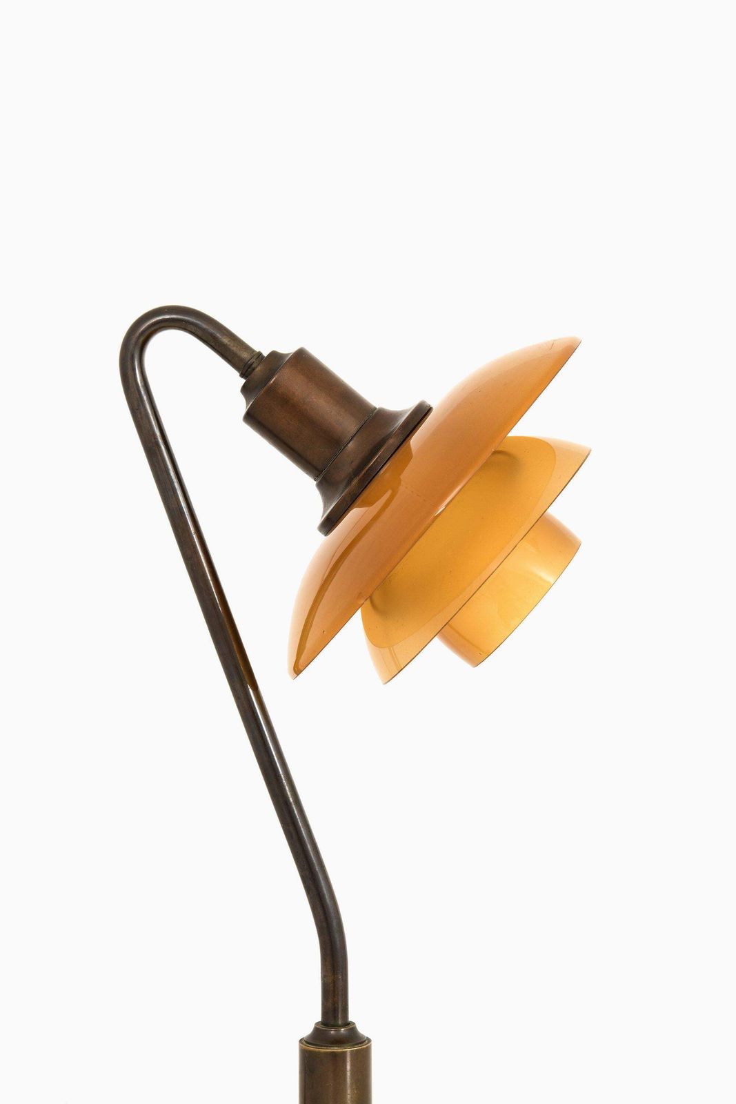 Table Lamp In Browned Brass Frame By Poul Henningsen, 1931 1933 photo Lighting